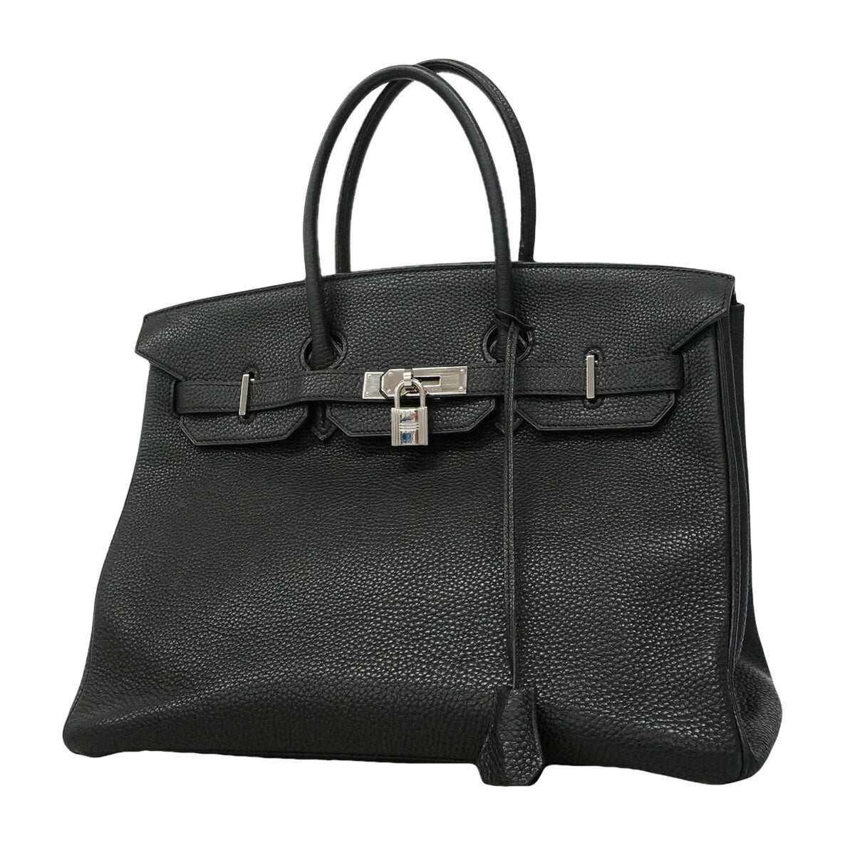 Hermes Black Togo Leather Handbag (Pre-Owned)