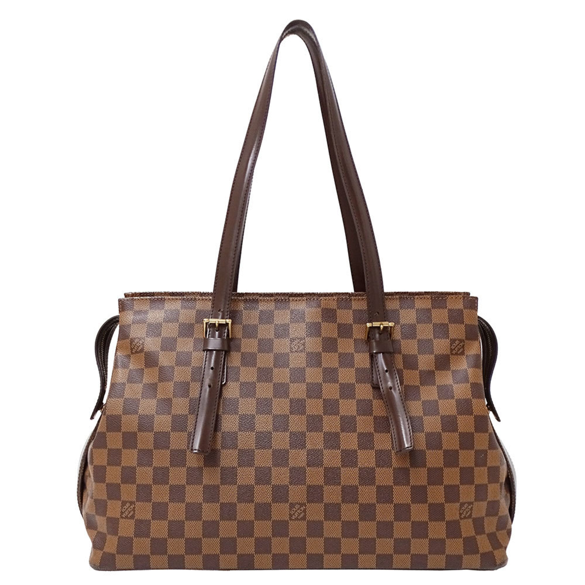 Louis Vuitton Brown Damier Canvas Handbag Tote Bag (Pre-Owned)