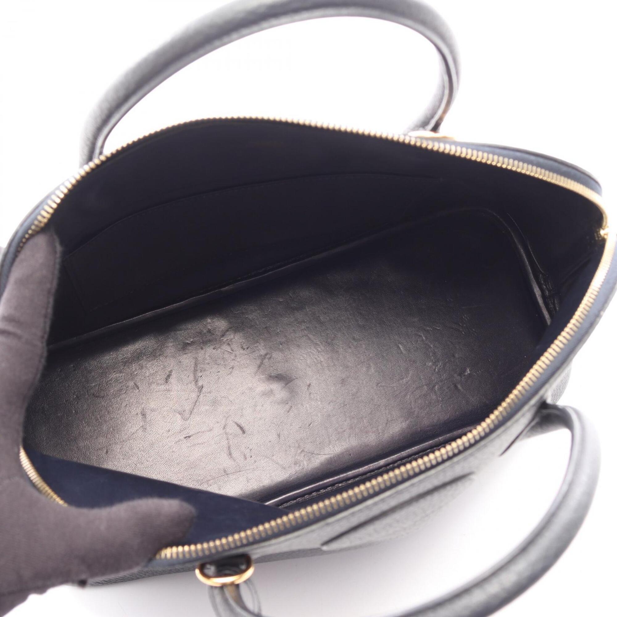 Hermes Navy Fjord Leather Leather Handbag (Pre-Owned)