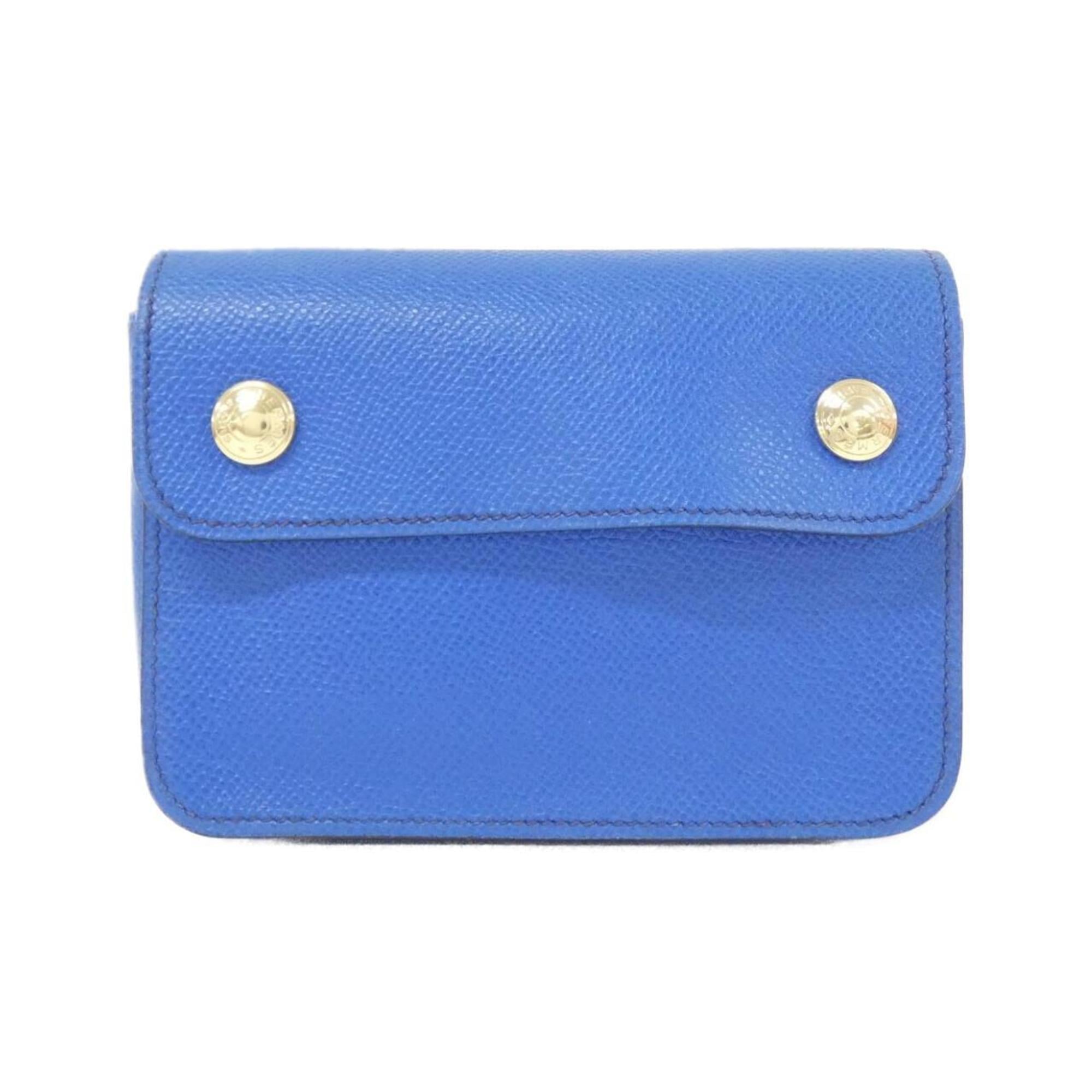 Hermes Blue Courchevel Leather Fanny Pack Pochette (Pre-Owned)