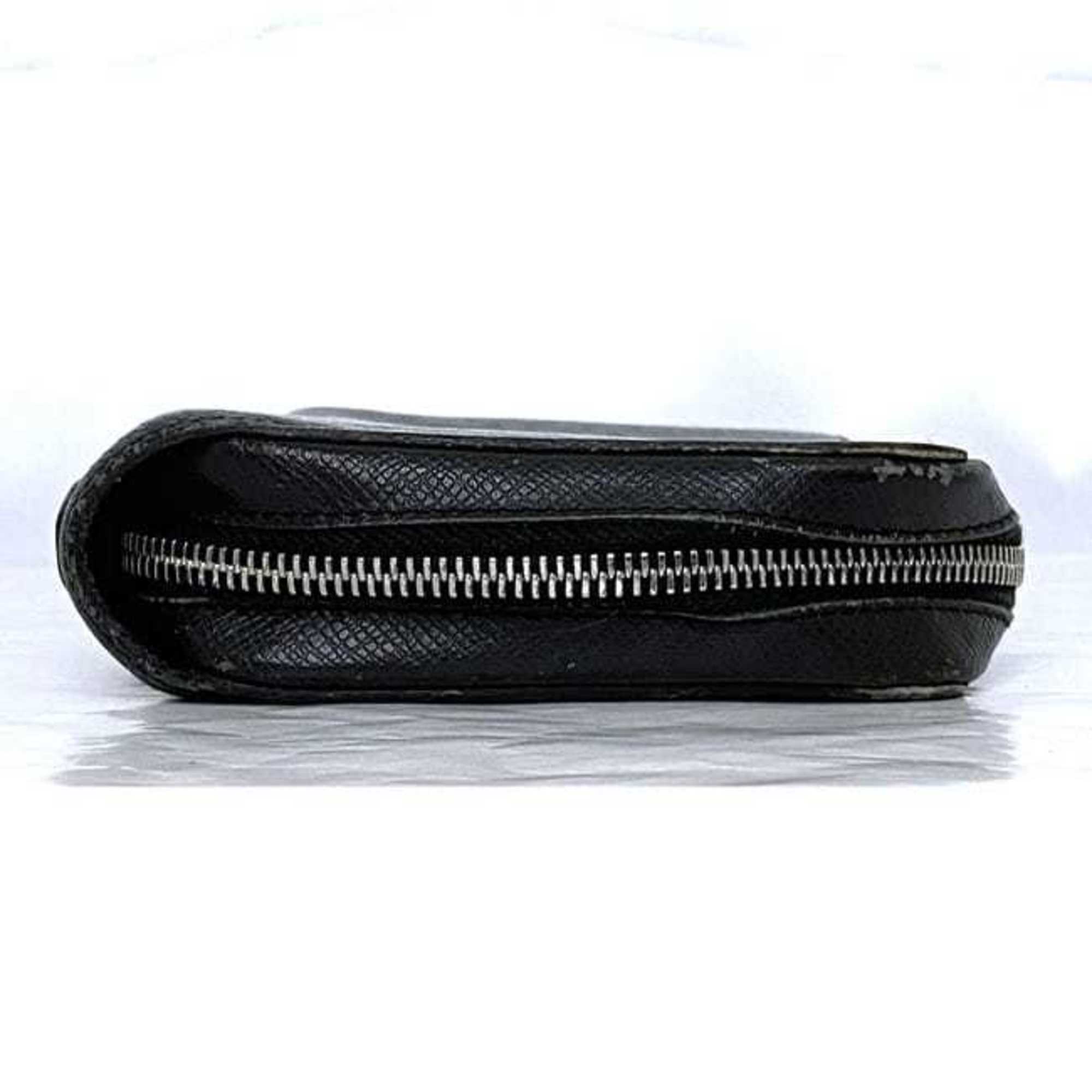 Louis Vuitton Ardoise Black Taiga Leather Long Wallet (Bi-Fold) (Pre-Owned)