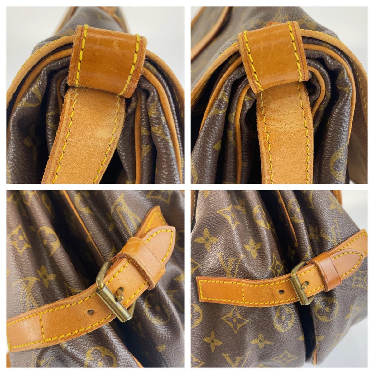 Louis Vuitton Monogram Brown Pvc Leather Messenger Bag Shoulder Bag (Pre-Owned)