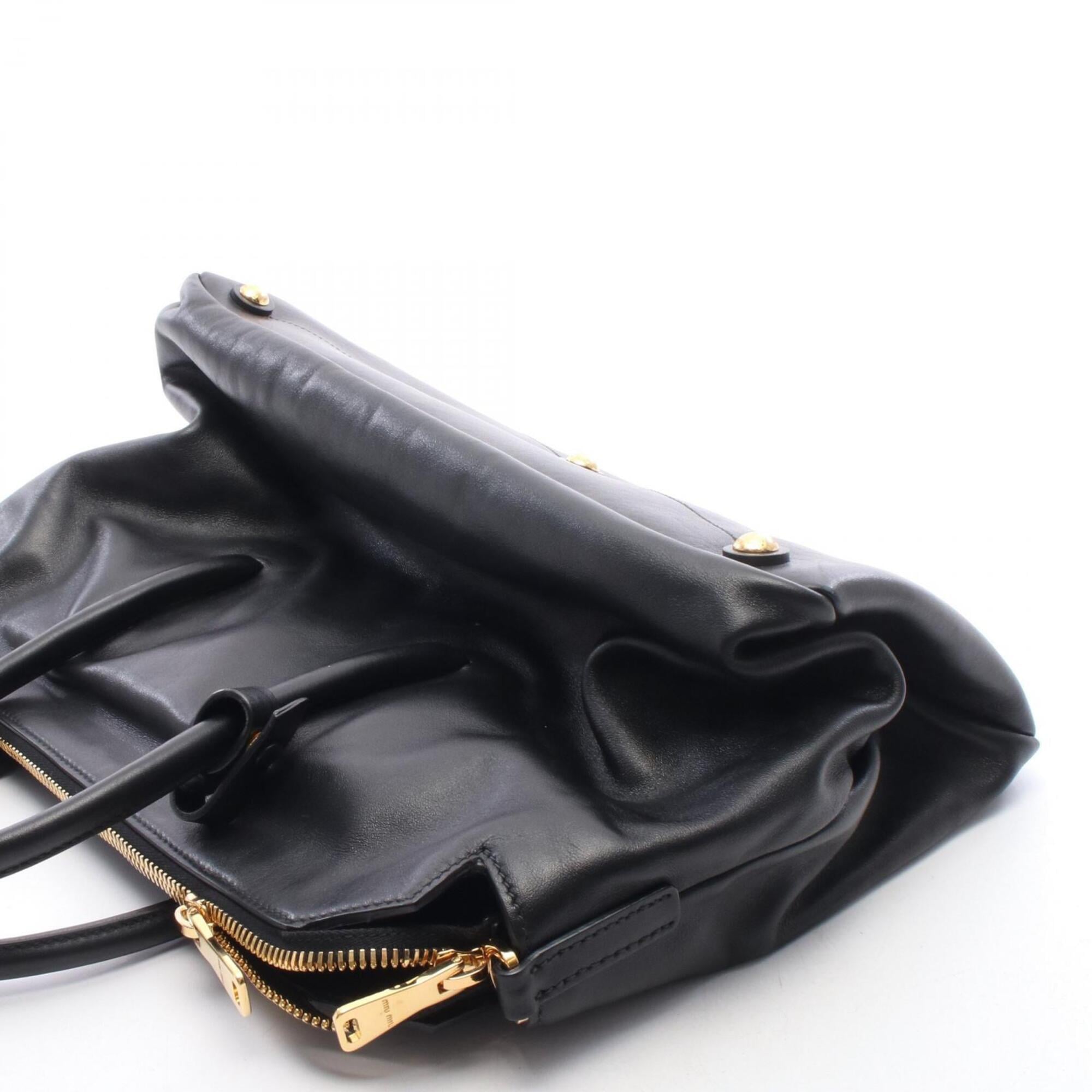 Miu Miu Black Leather Handbag (Pre-Owned)