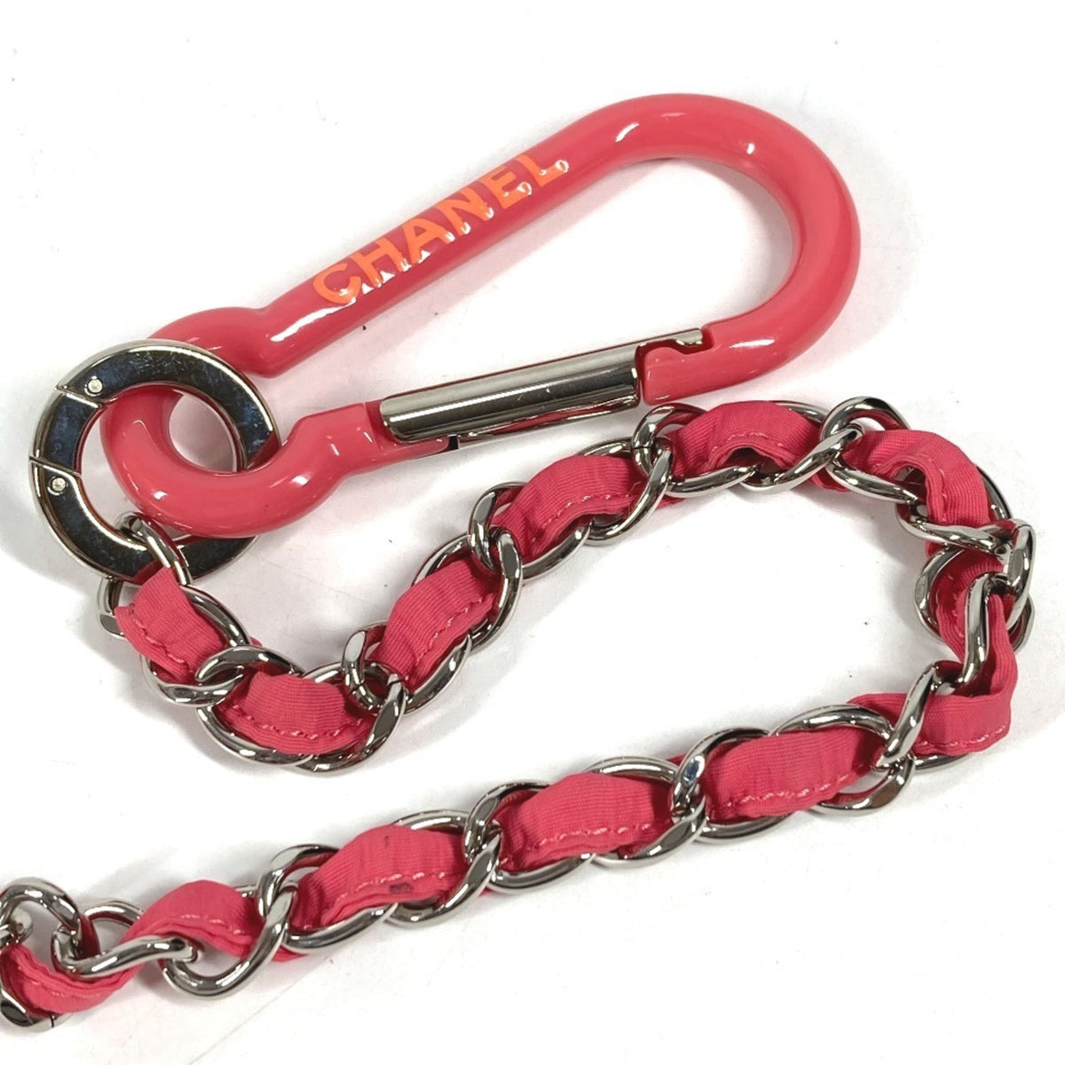 Chanel Pink Red Color Nylon (Pre-Owned)
