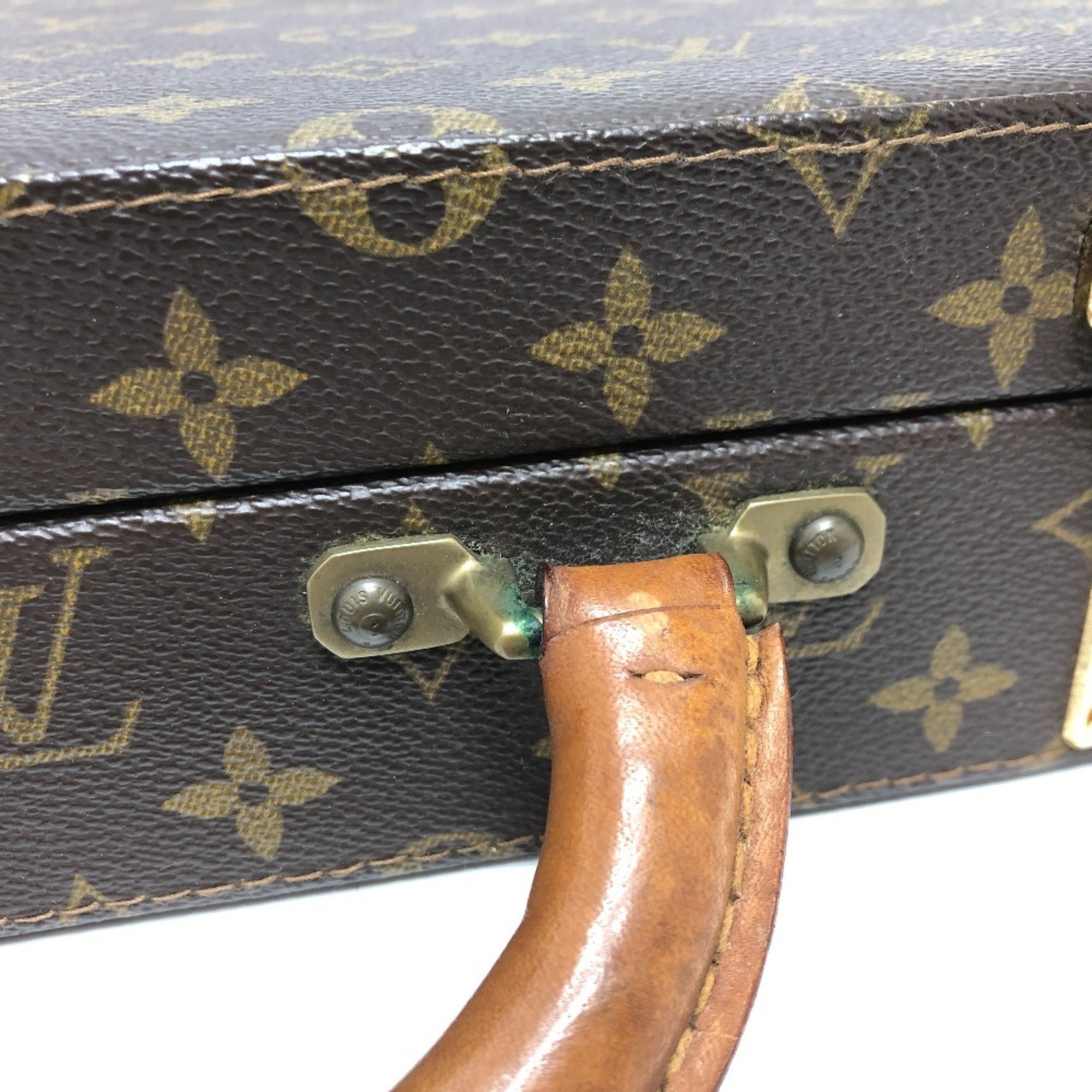 Louis Vuitton Monogram Brown Galle Monogram Monogram Attaché Case Briefcase (Pre-Owned)