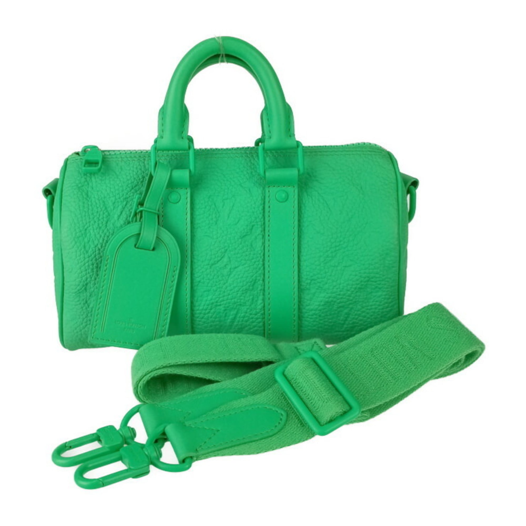 Louis Vuitton Green Leather Handbag Shoulder Bag (Pre-Owned)