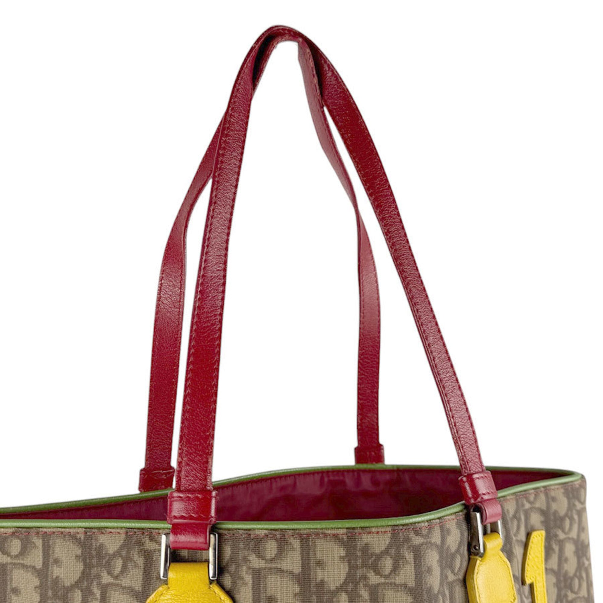 Christian Dior Brown Pvc Shoulder Bag Tote Bag (Pre-Owned)