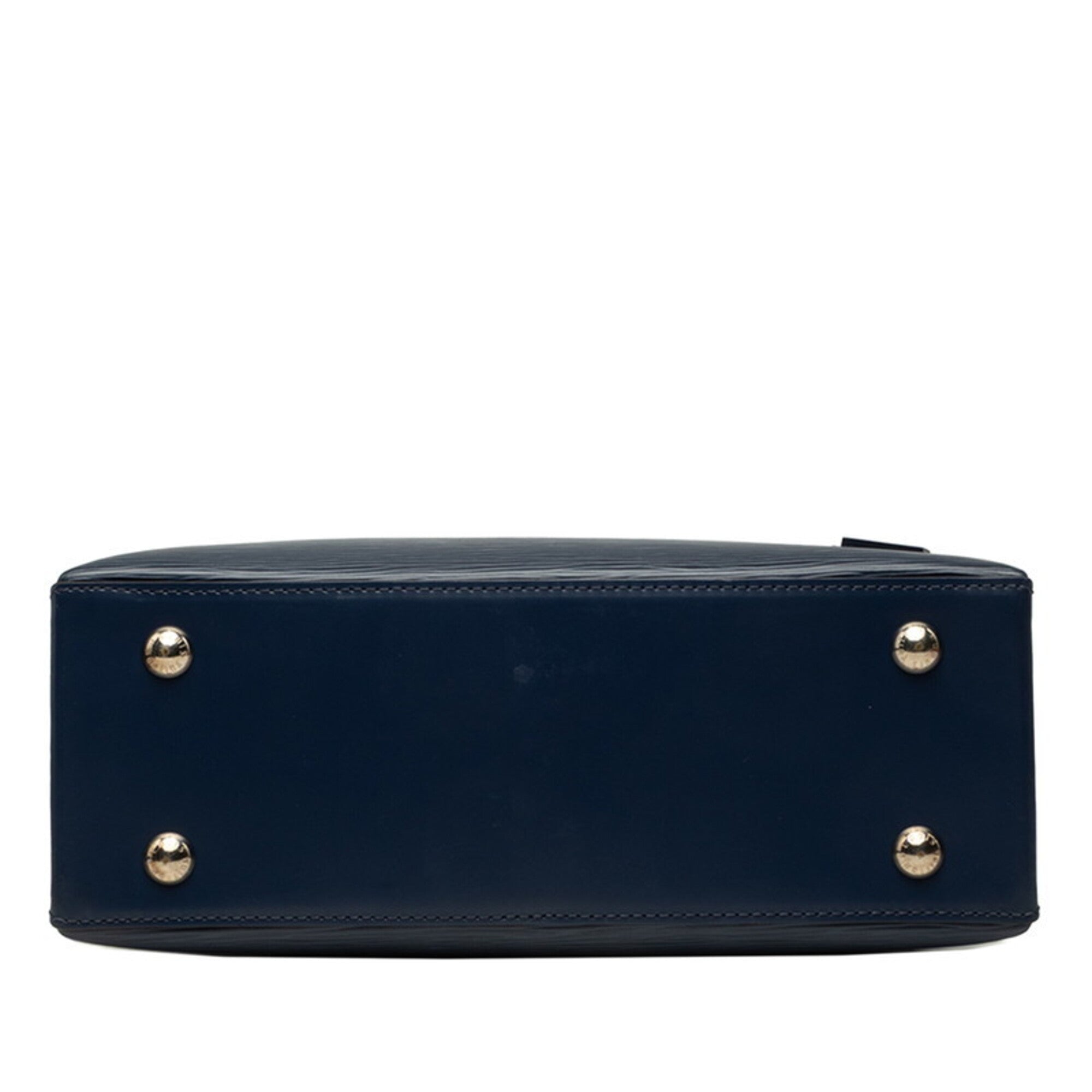 Louis Vuitton Blue Coquelicots Indigo Leather Handbag Shoulder Bag (Pre-Owned)