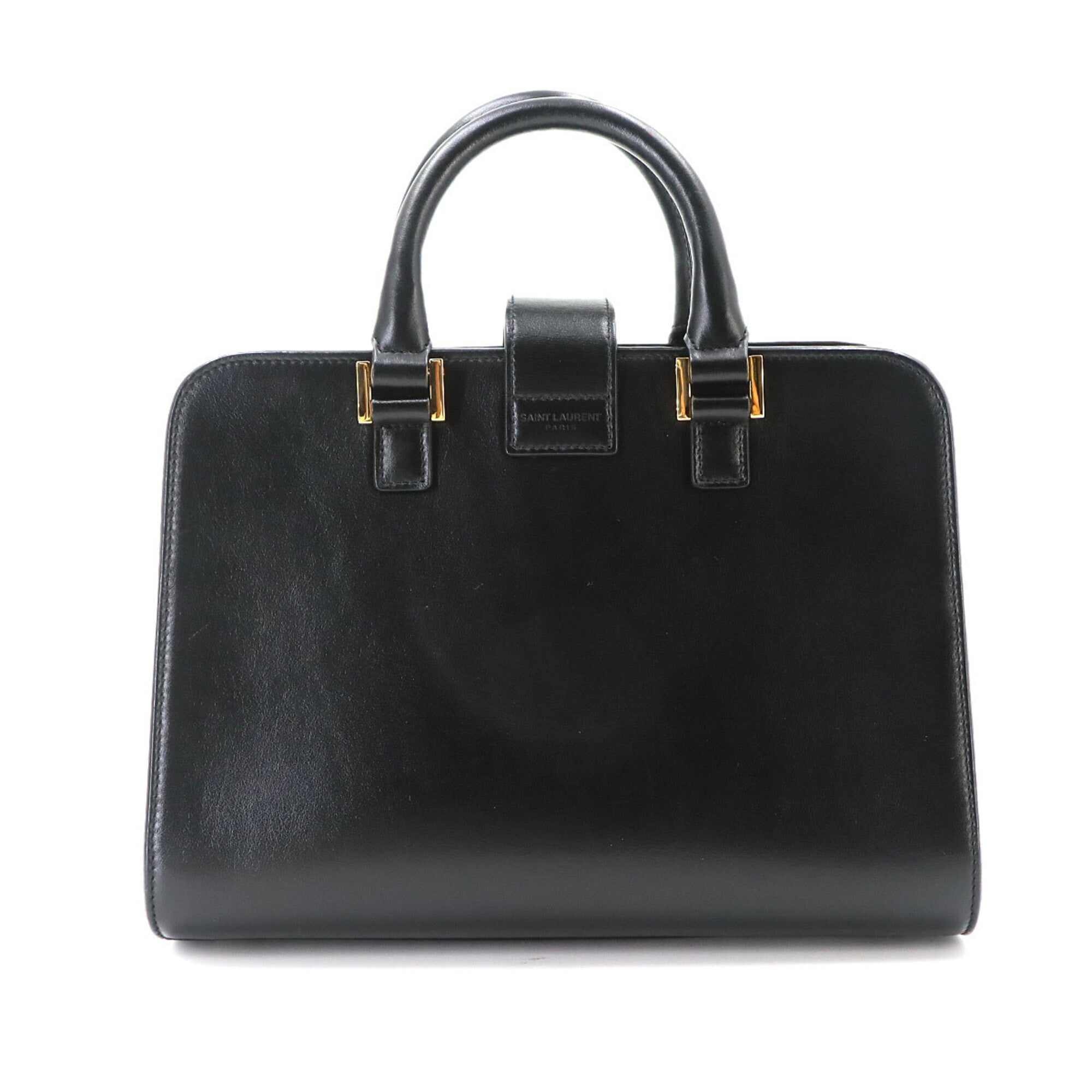 Saint Laurent Black Leather Handbag (Pre-Owned)