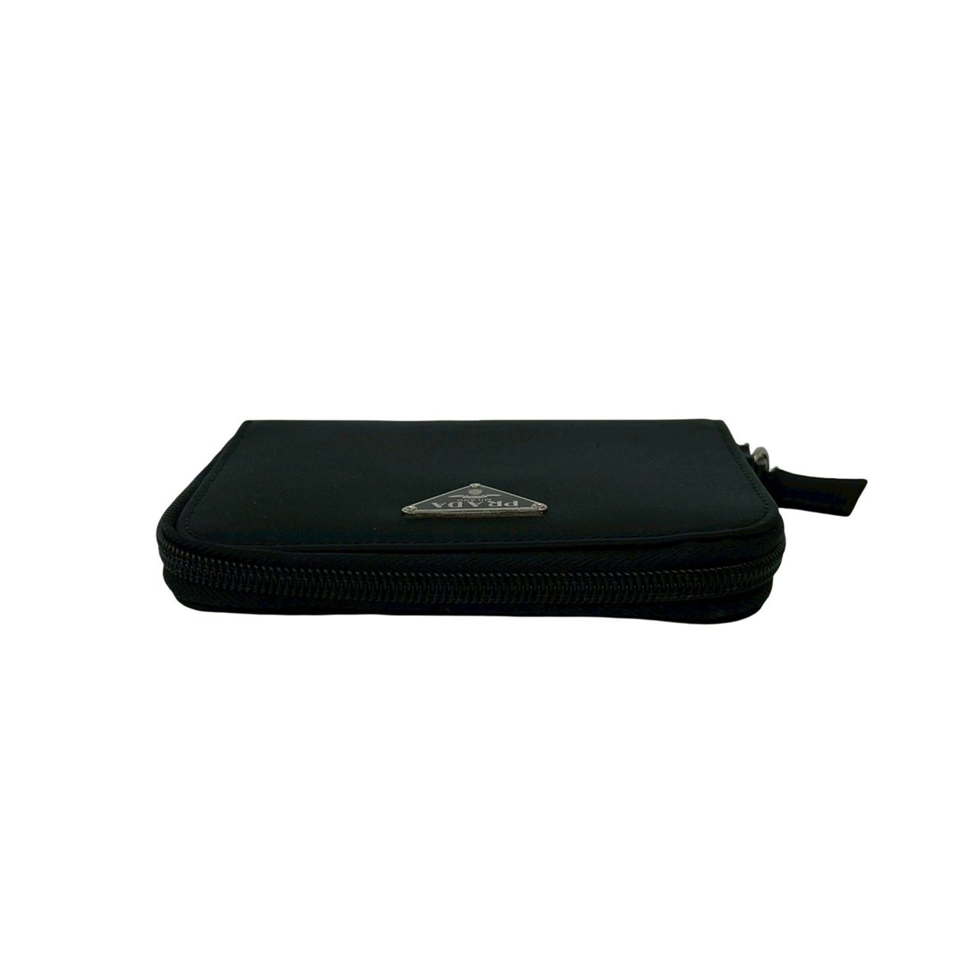 Prada Black Nylon Leather Wallet (Bi-Fold) (Pre-Owned)