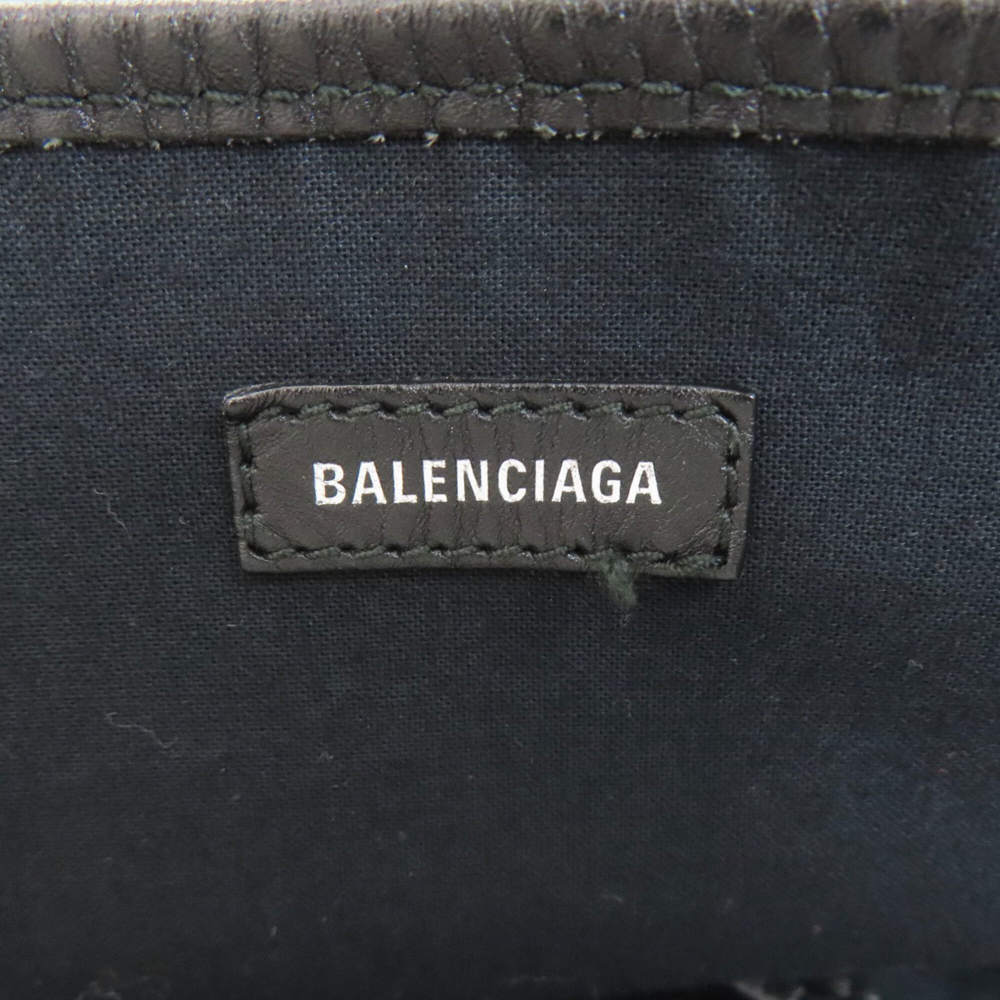 Balenciaga Black Canvas Pouch Tote Bag (Pre-Owned)