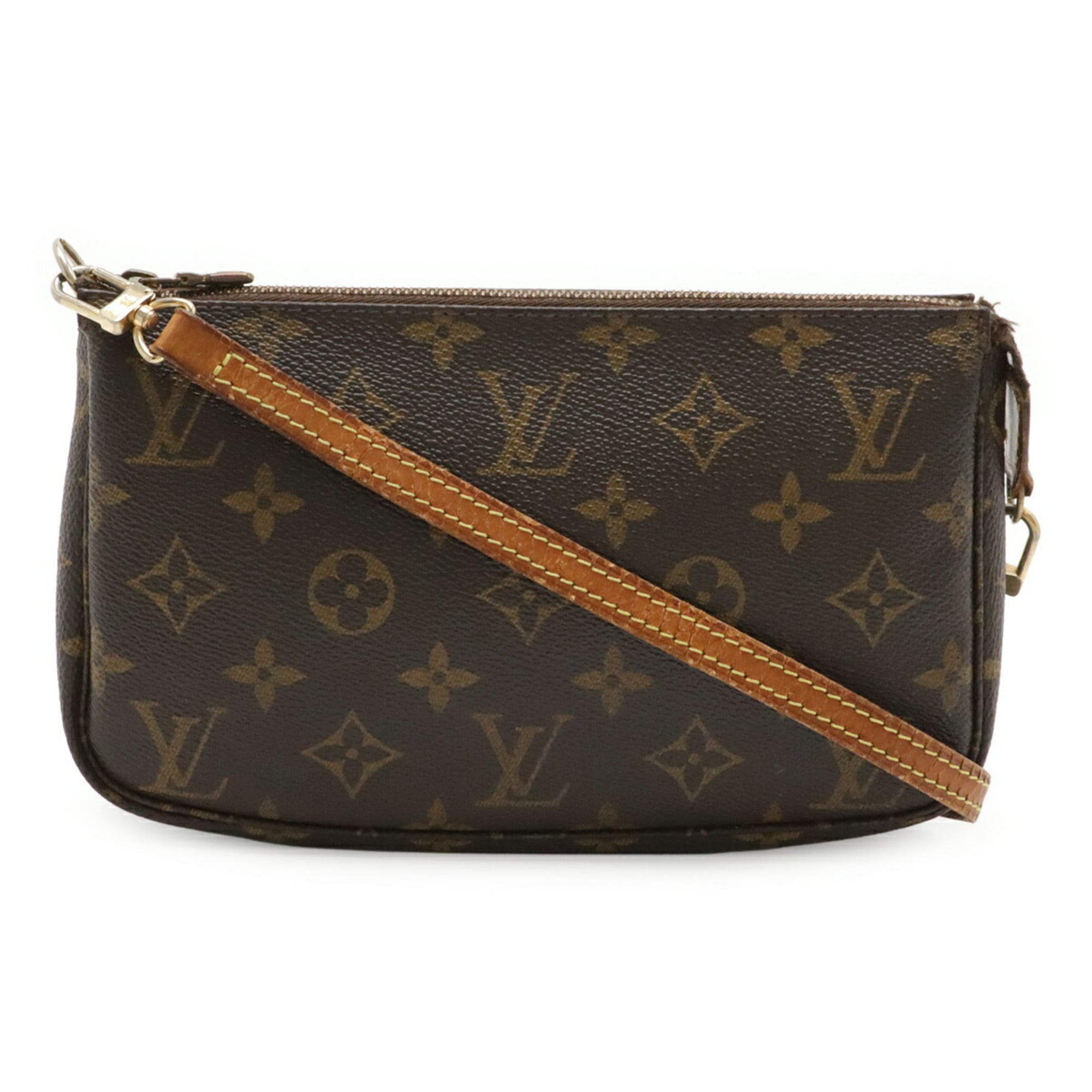 Louis Vuitton Brown Pvc Handbag Pochette Pouch Shoulder Bag (Pre-Owned)