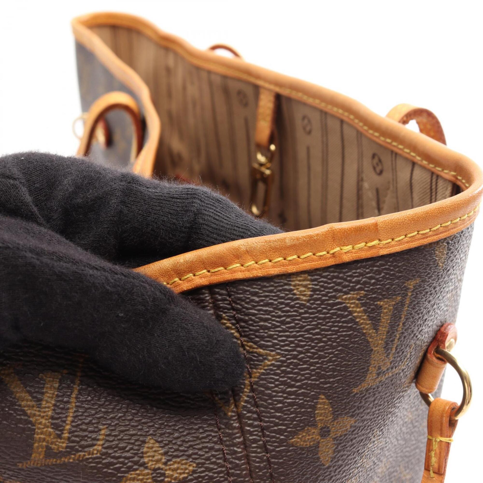 Louis Vuitton Brown Pvc Leather Handbag Tote Bag (Pre-Owned)