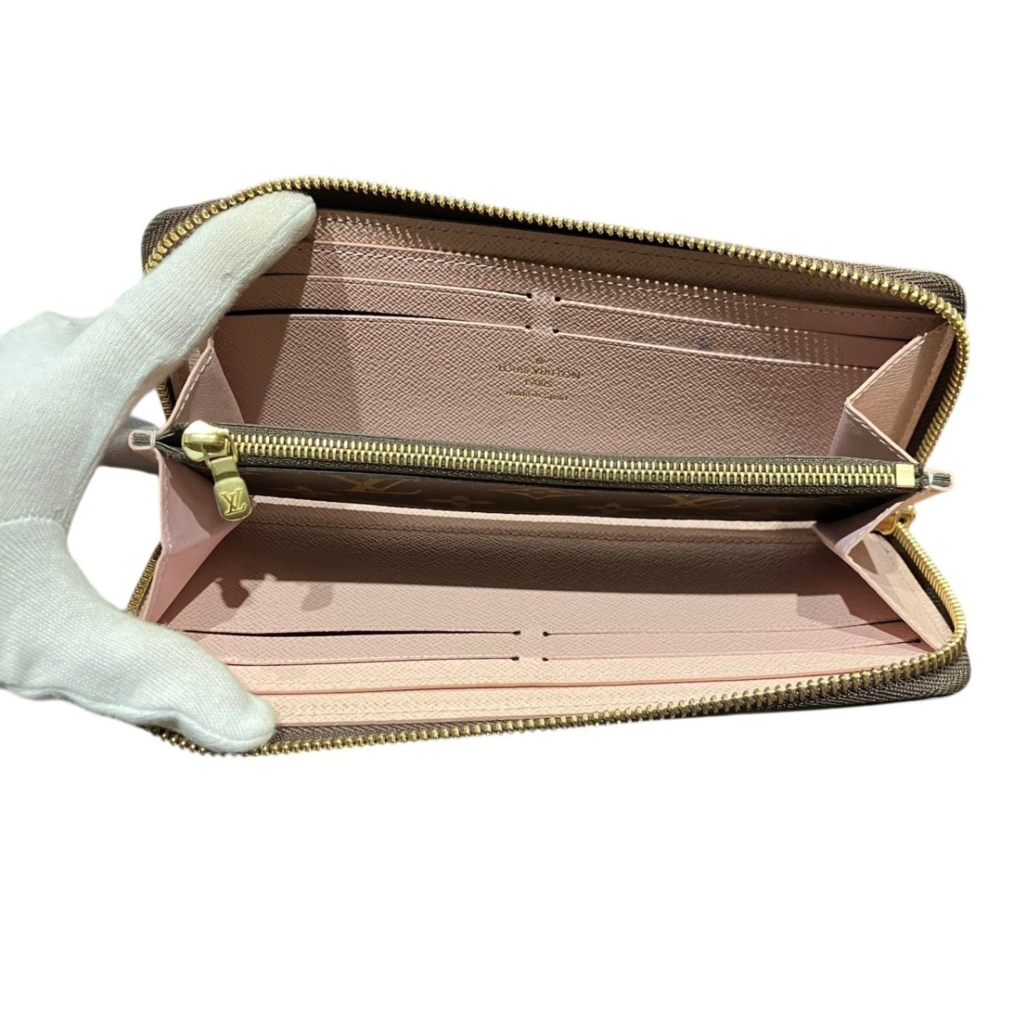 Louis Vuitton Monogram Brown Pink Monogram Long Wallet (Bi-Fold) (Pre-Owned)