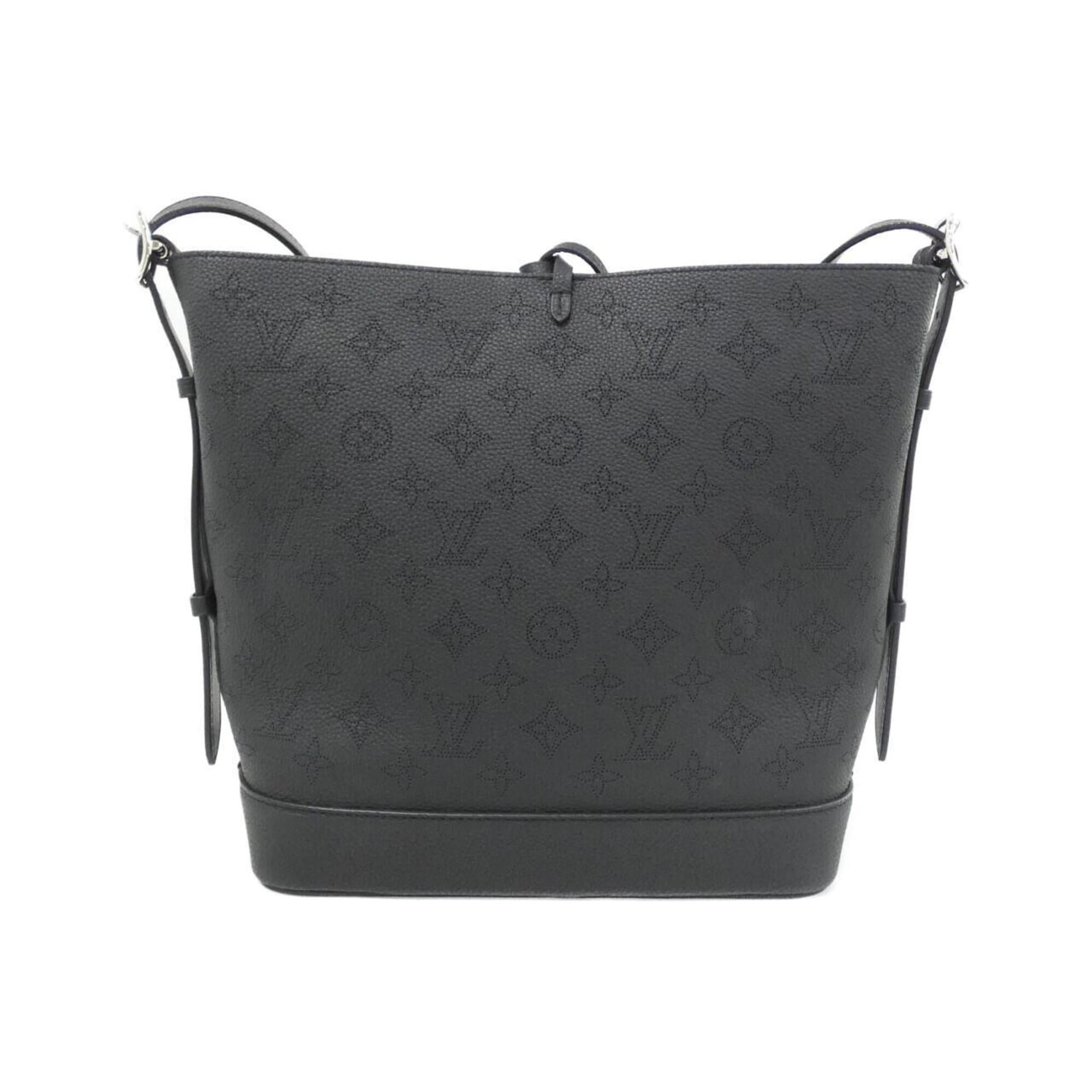 Louis Vuitton Mahina Black Leather Shoulder Bag (Pre-Owned)