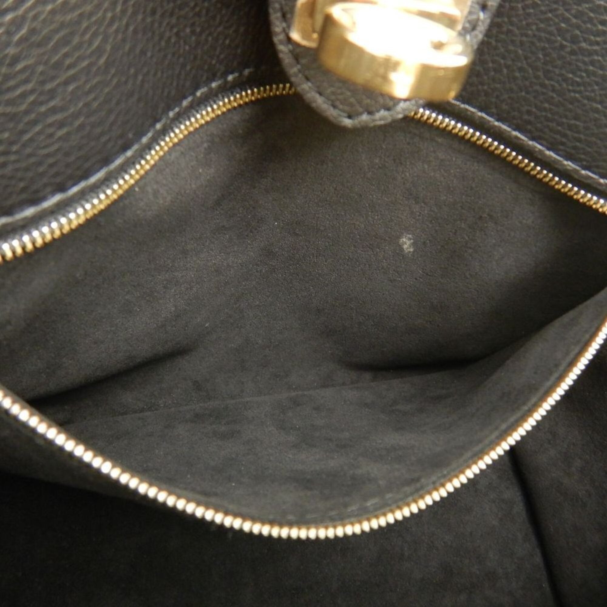 Louis Vuitton Brown Noir Monogram Leather Handbag (Pre-Owned)