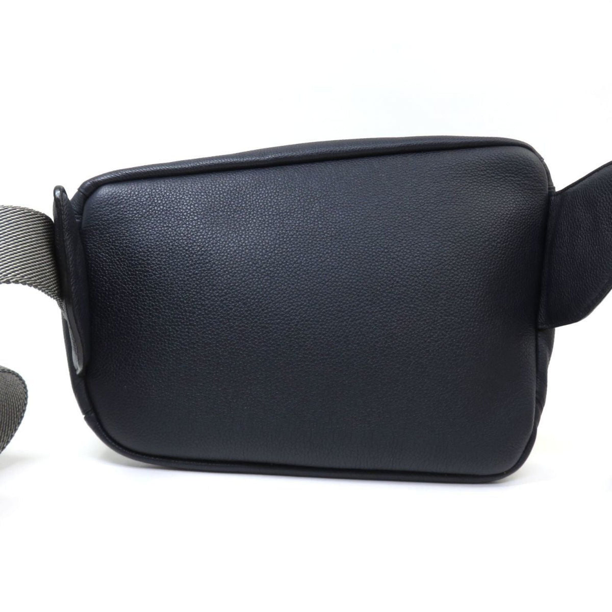 Loewe Gray Light Green Navy Leather Fanny Pack Sling Bag (Pre-Owned)