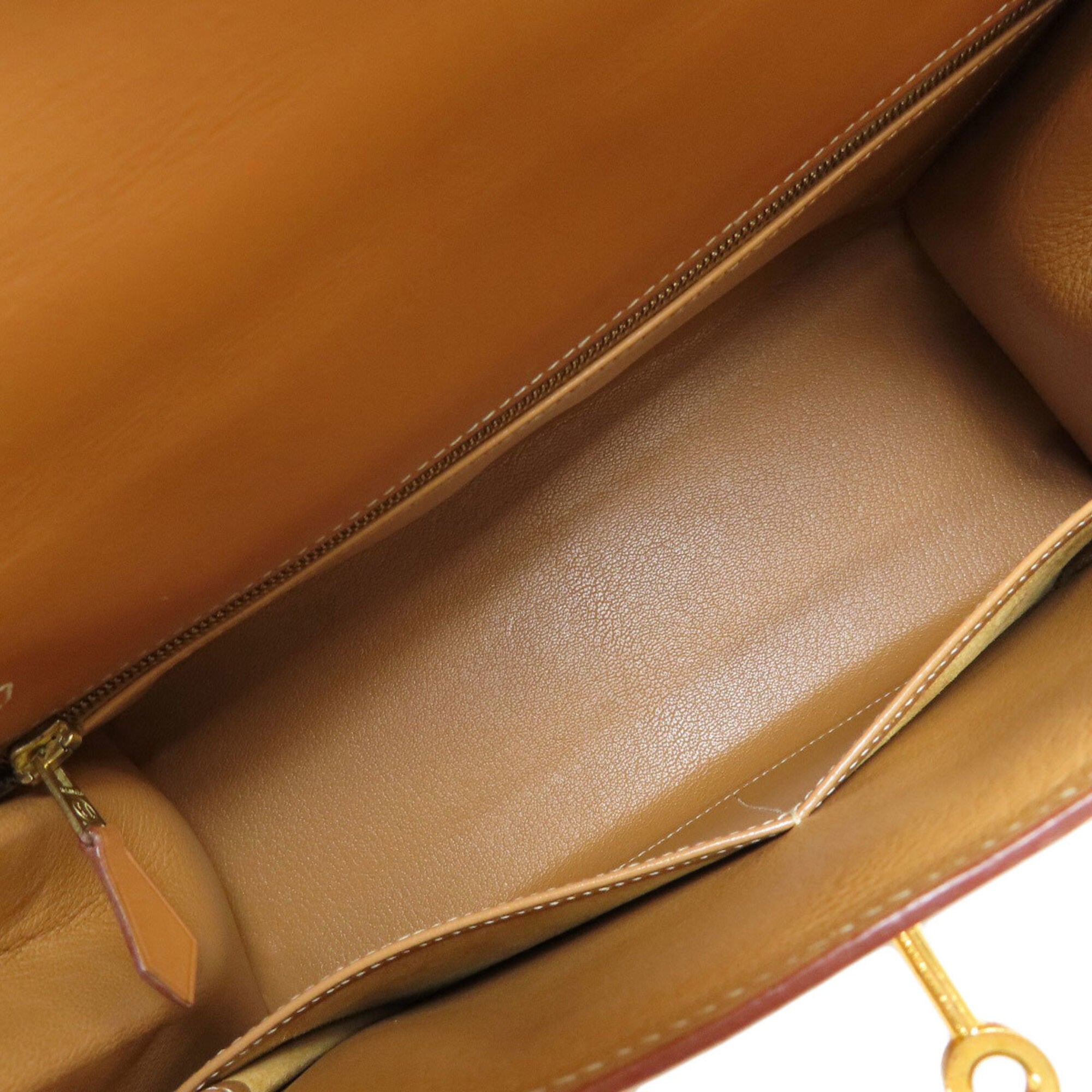 Hermes Natural Chamonix Leather Handbag (Pre-Owned)