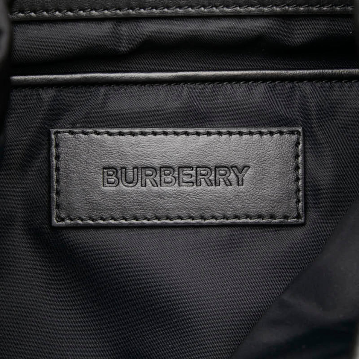 Burberry Black Nylon Leather Backpack (Pre-Owned)