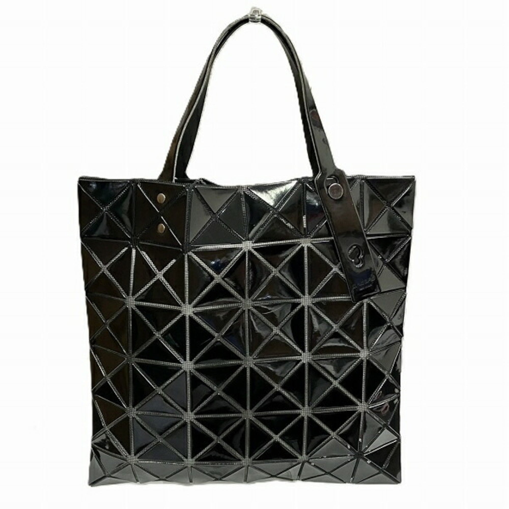 Issey Miyake Black Rubber Handbag Tote Bag (Pre-Owned)