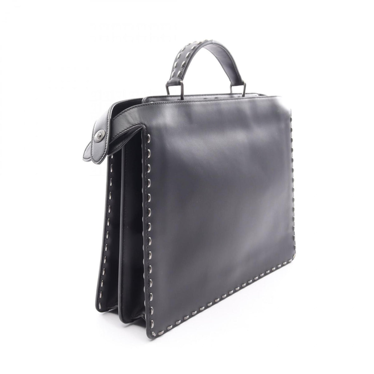Fendi Black Leather Handbag (Pre-Owned)