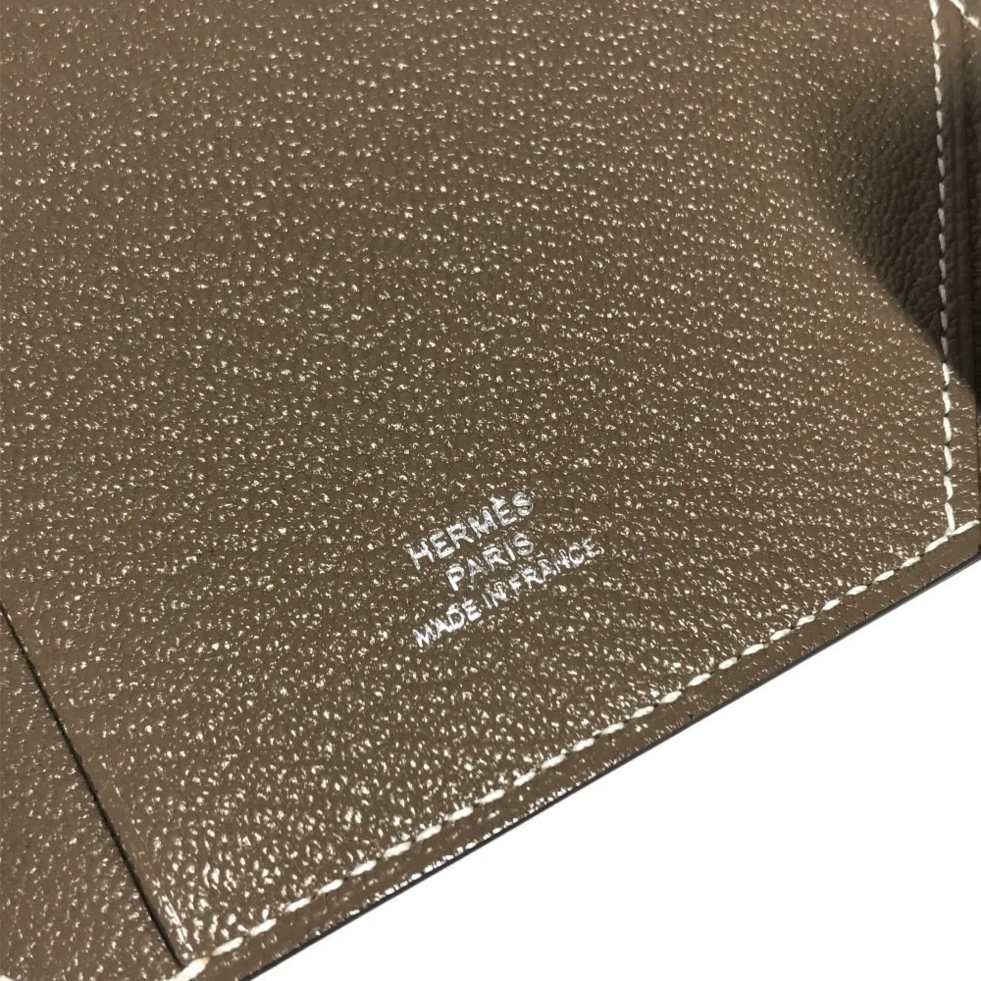 Hermes Etoupe Gray Gray Chevre Leather (Pre-Owned)
