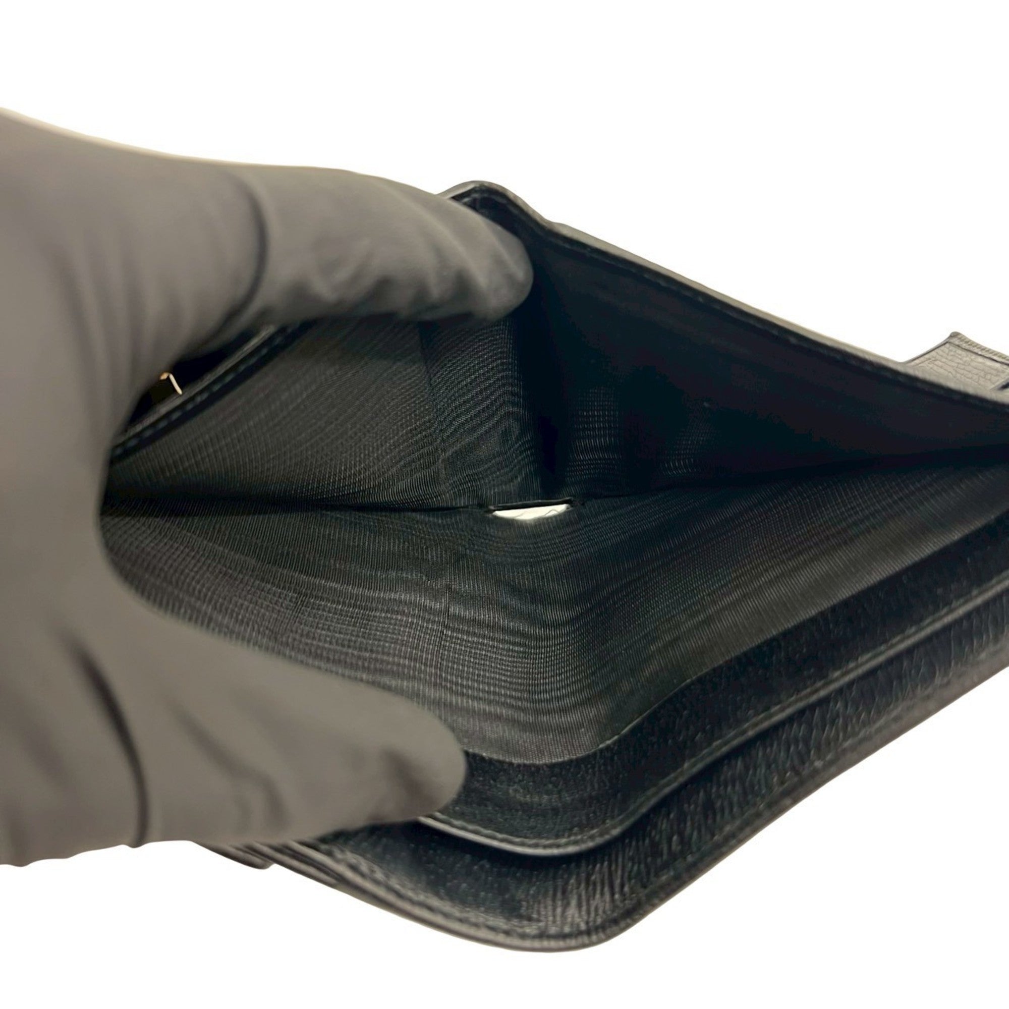 Gucci Black Leather Wallet (Bi-Fold) (Pre-Owned)