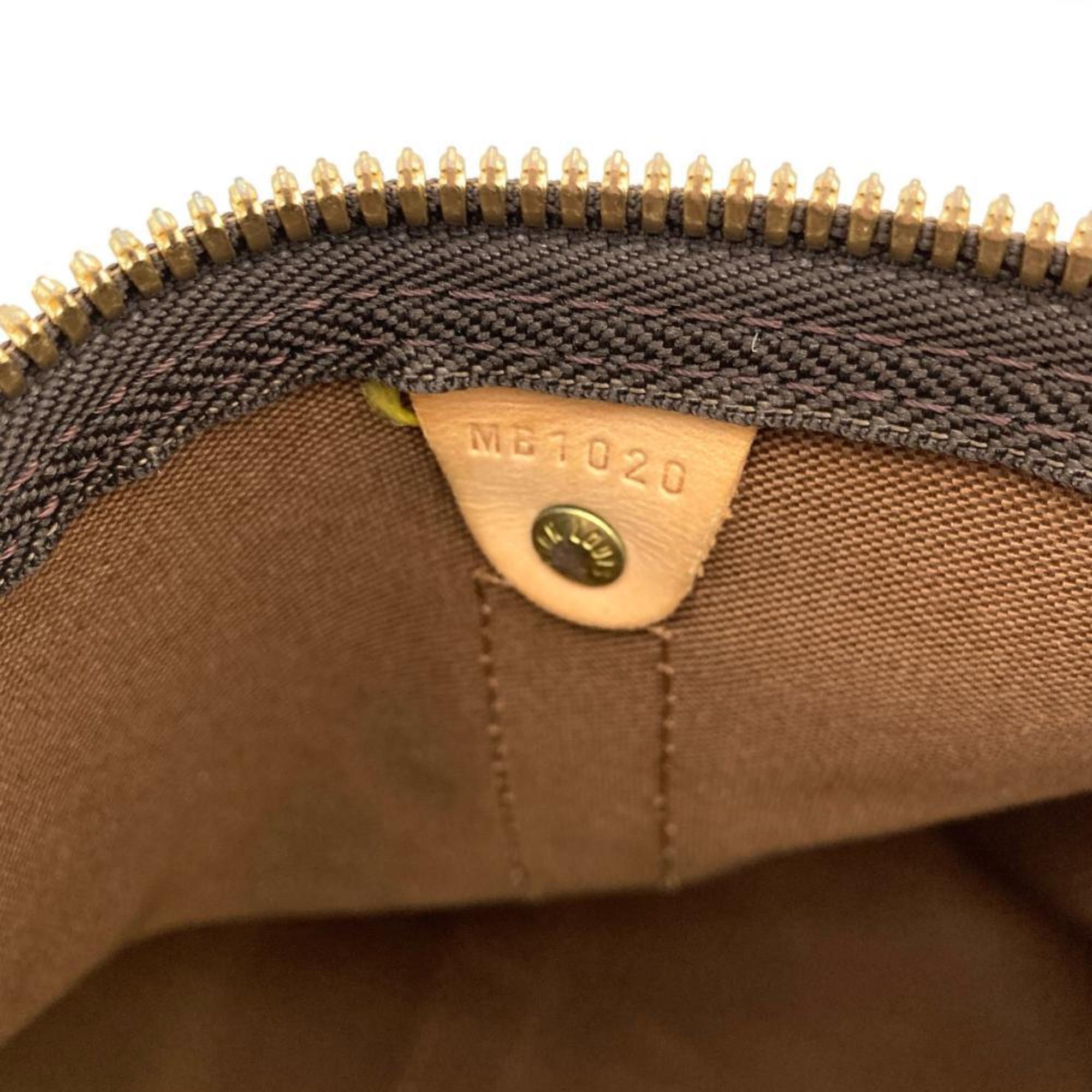 Louis Vuitton Monogram Brown Monogram Leather Boston Bag (Pre-Owned)