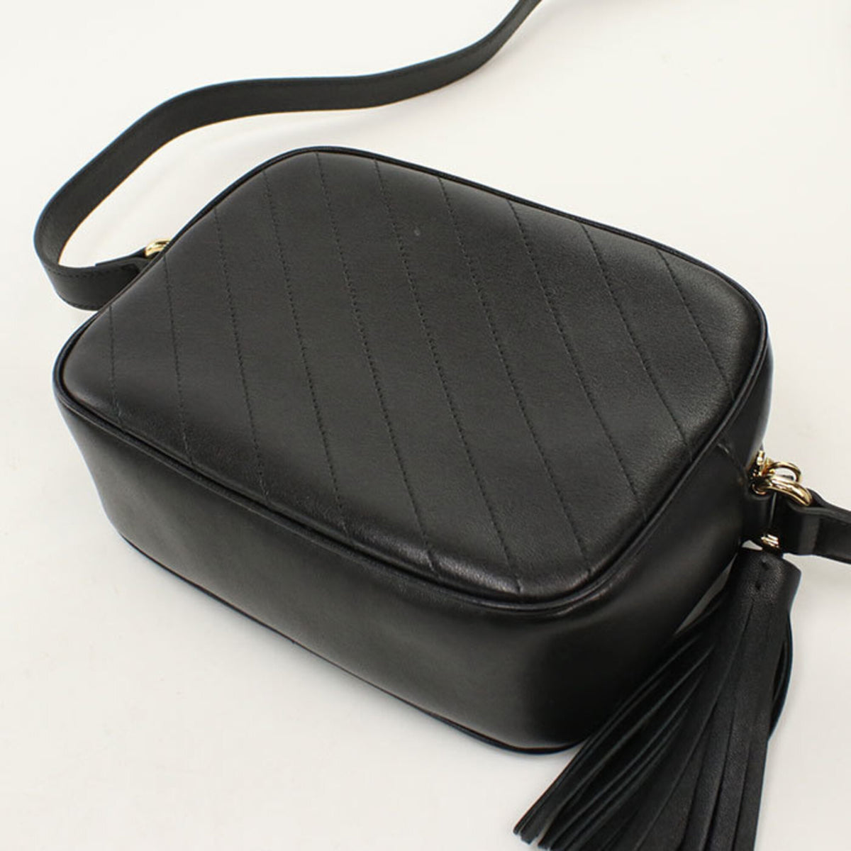 Gucci Black Leather Shoulder Bag (Pre-Owned)