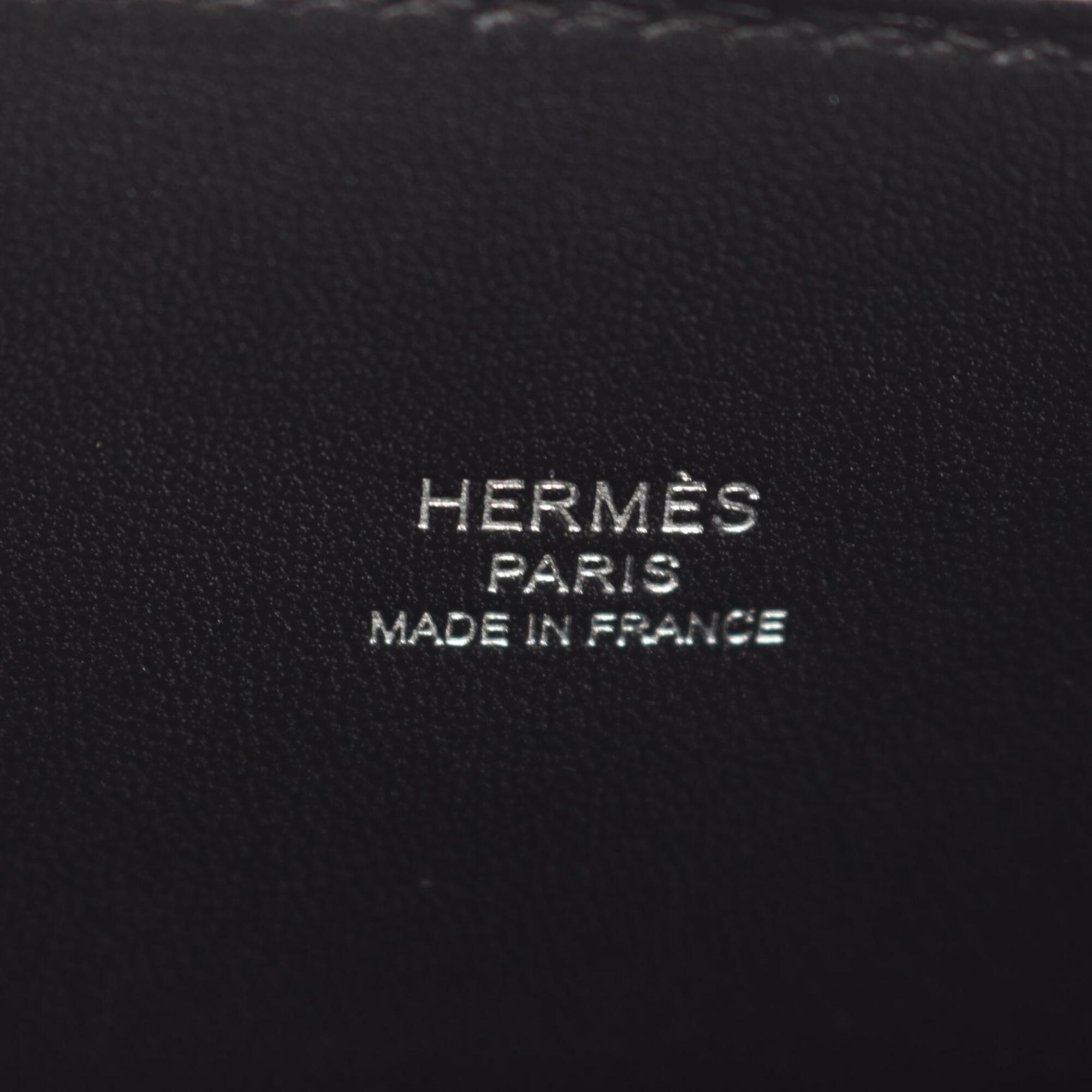 Hermes Black Chevre Leather Leather Handbag (Pre-Owned)
