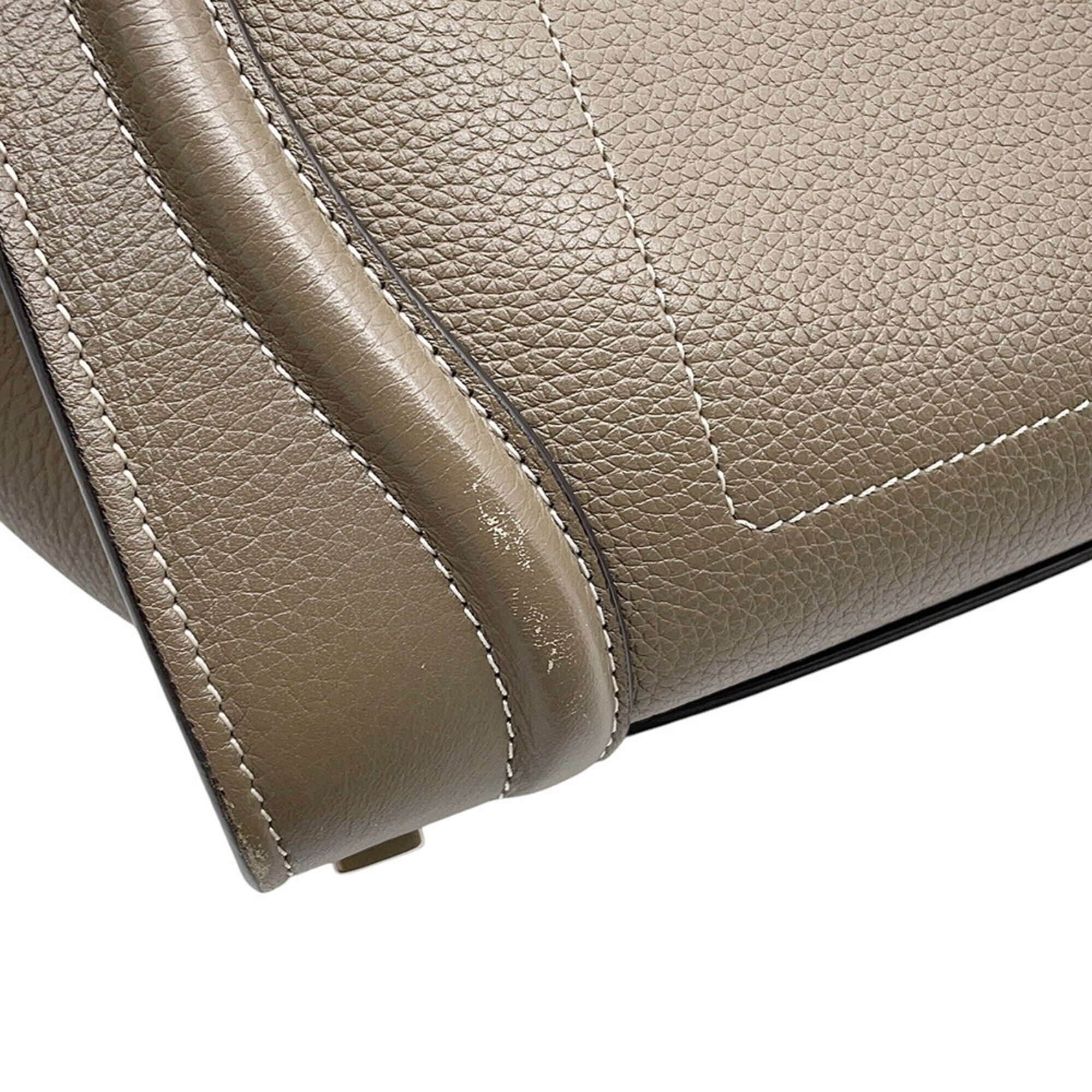 Celine Grayish Leather Handbag (Pre-Owned)