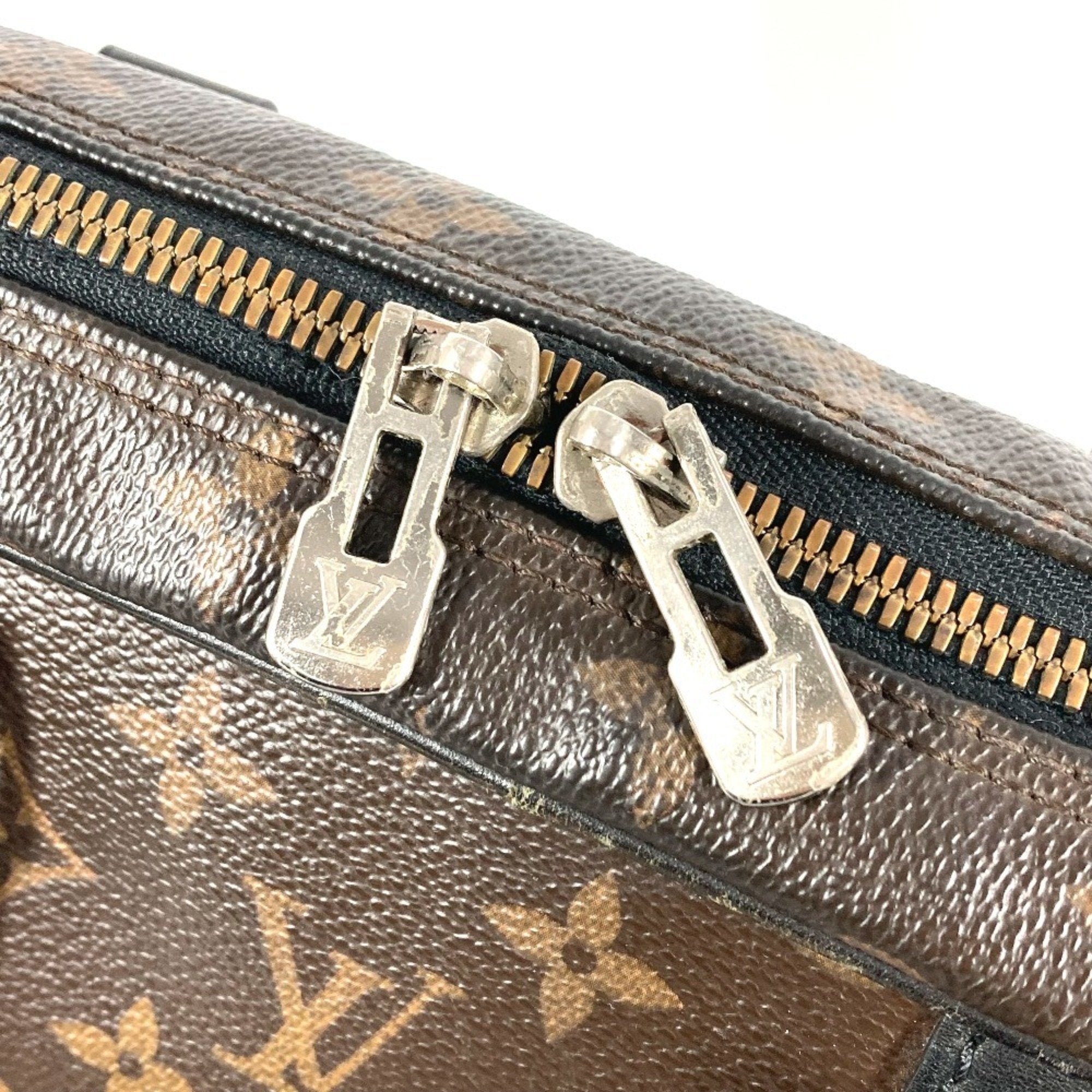 Louis Vuitton Black Brown Monogram Canvas Tote Bag (Pre-Owned)