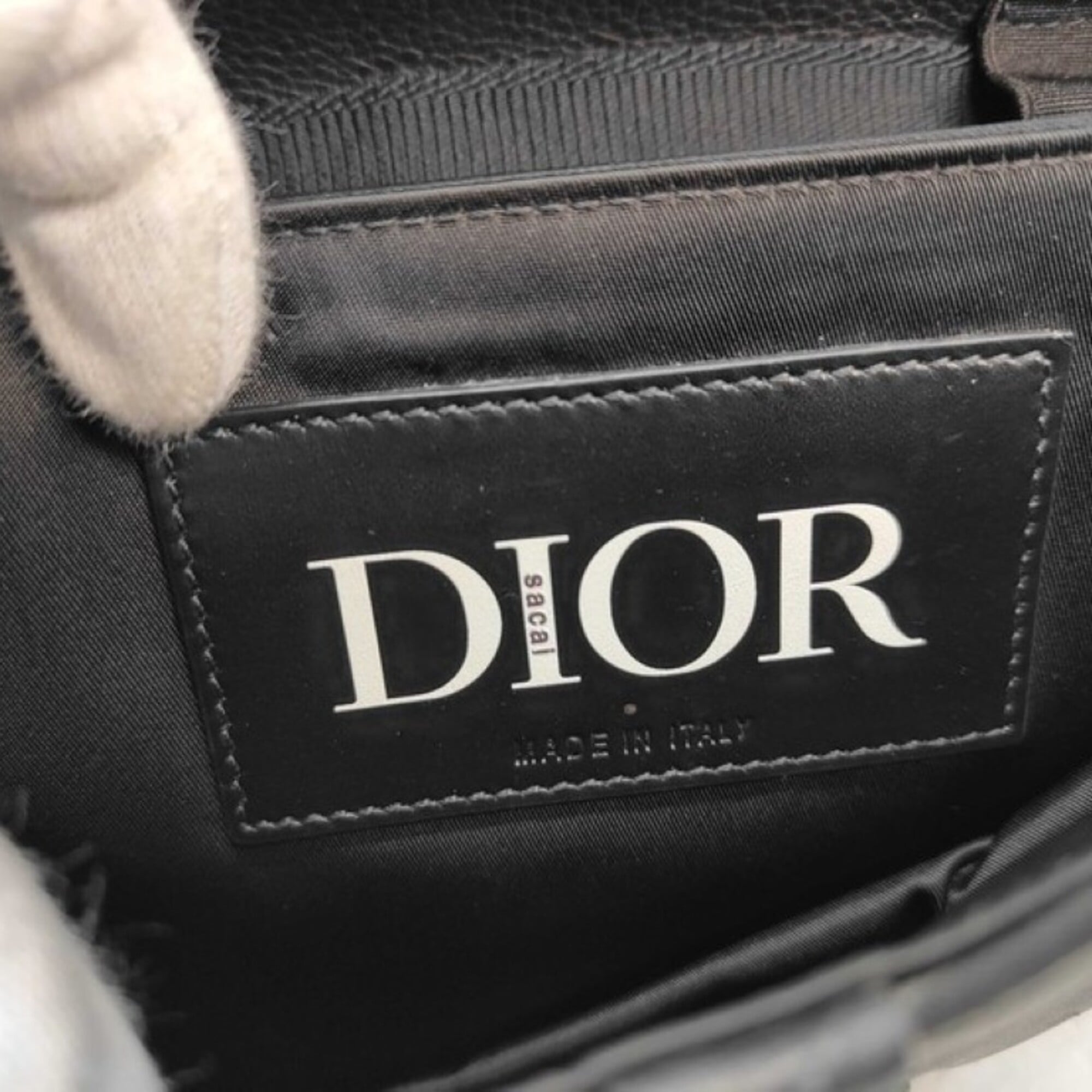 Christian Dior Black Nylon Leather Shoulder Bag (Pre-Owned)