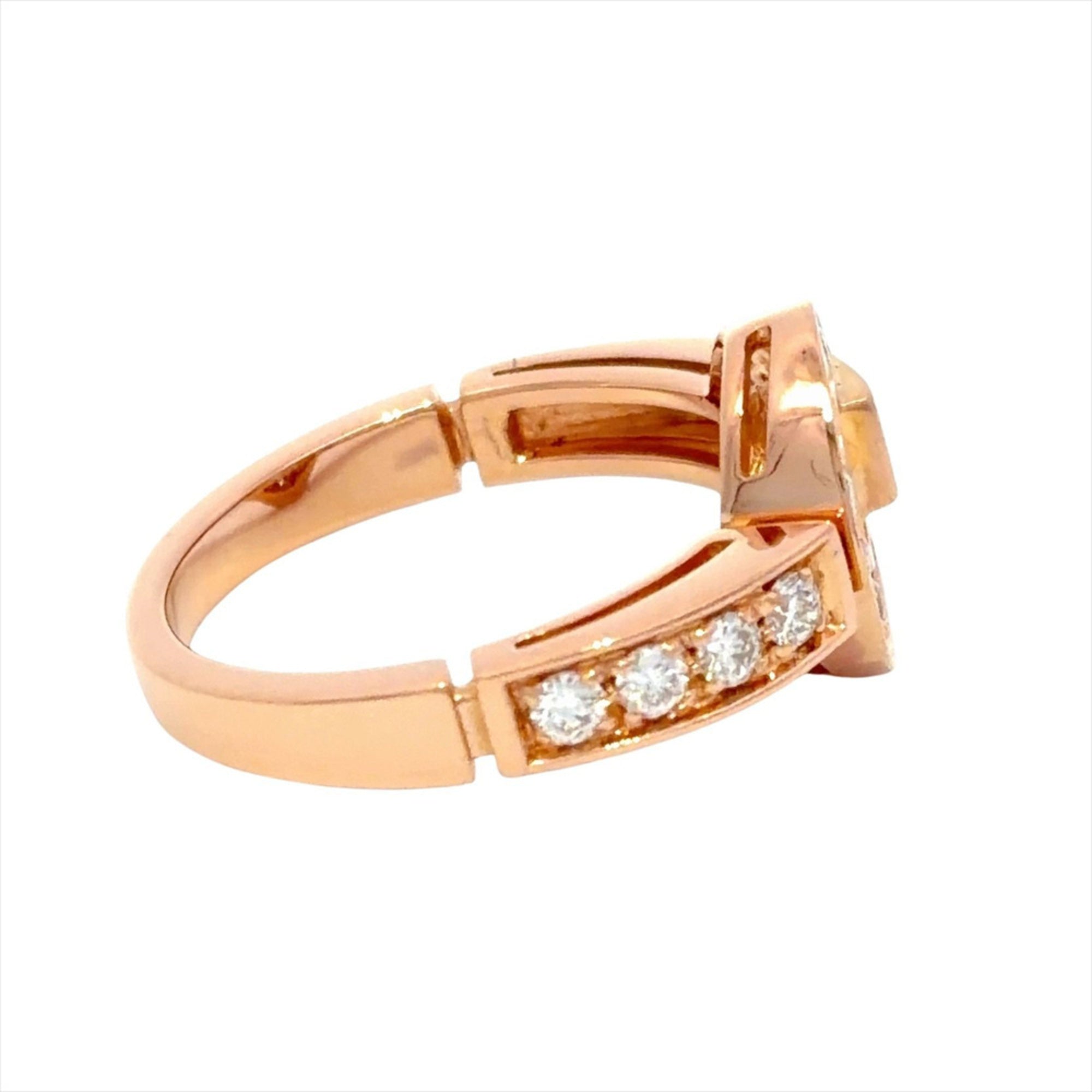 Bvlgari Bvlgari Bvlgari Pink Gold (18K) Band Ring (Pre-Owned)