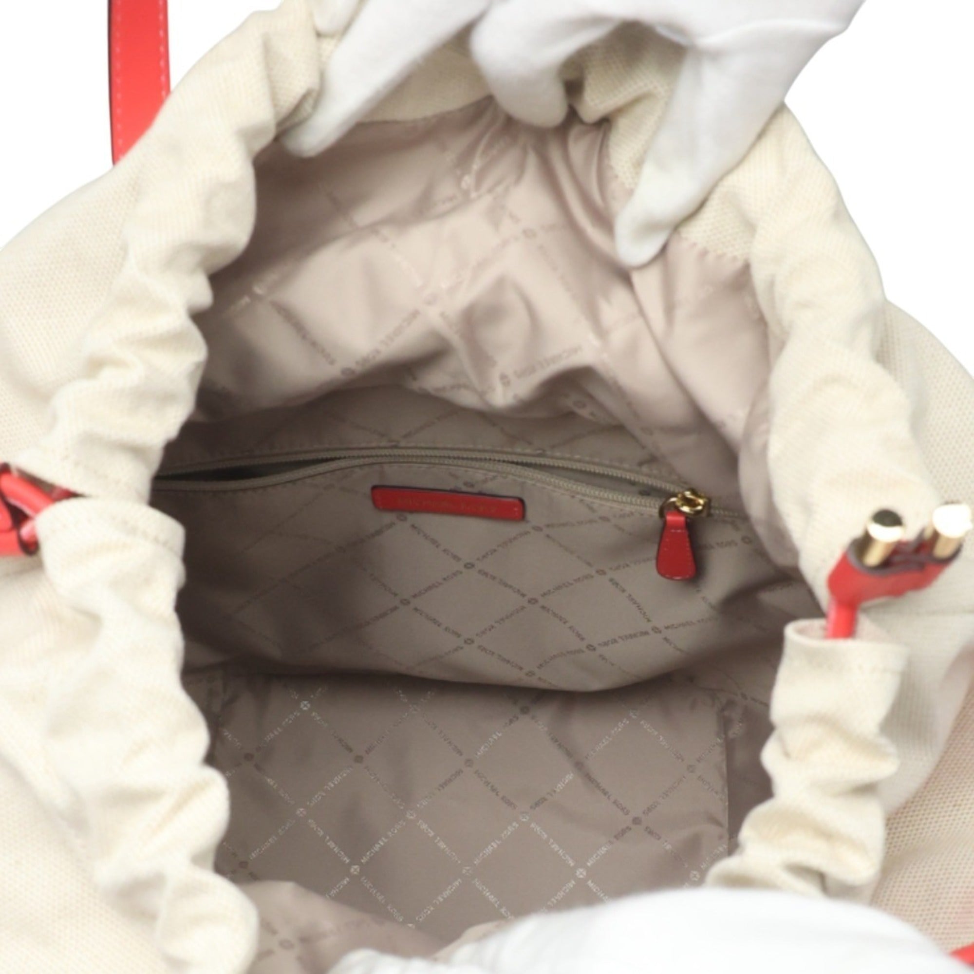Michael Kors Pink Canvas Leather Handbag (Pre-Owned)