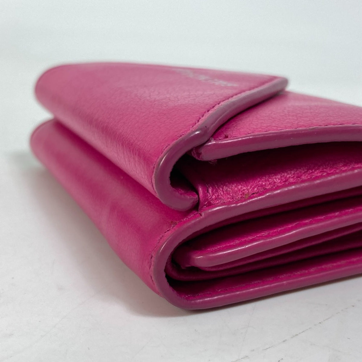Balenciaga Pink Leather Wallet (Tri-Fold) (Pre-Owned)