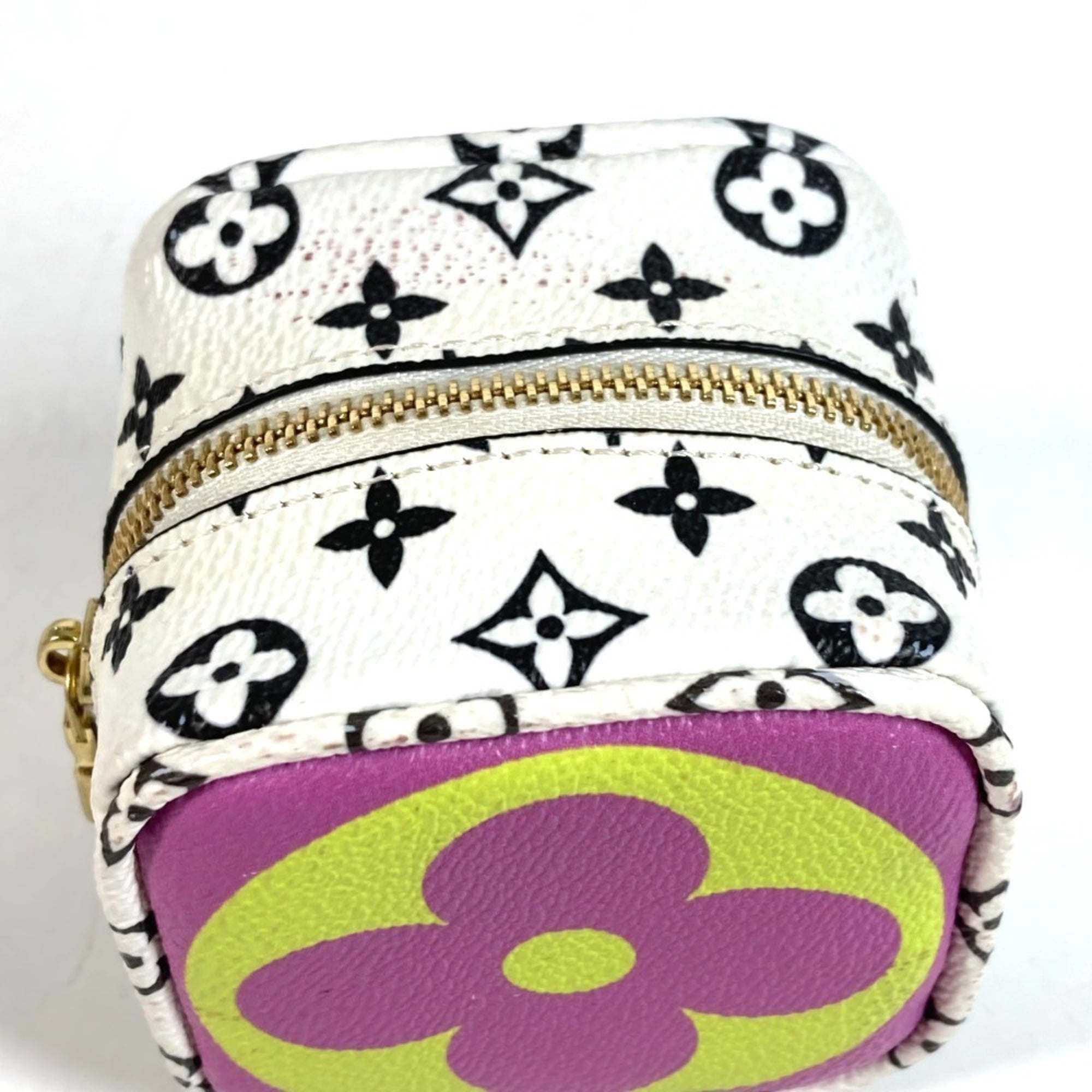 Louis Vuitton Purple White Yellow Monogram Handbag Pouch (Pre-Owned)