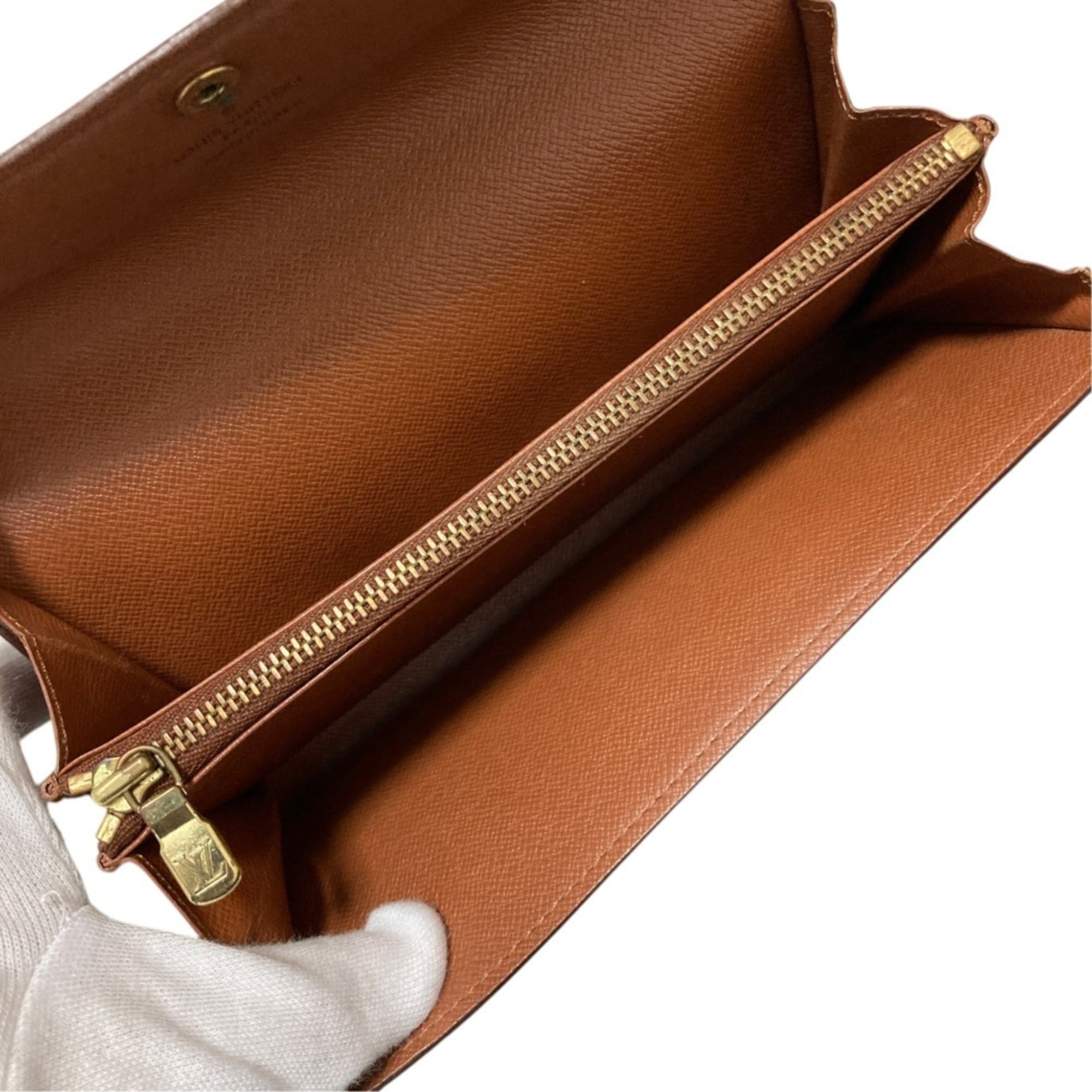 Louis Vuitton Brown Monogram Monogram Long Wallet (Bi-Fold) (Pre-Owned)