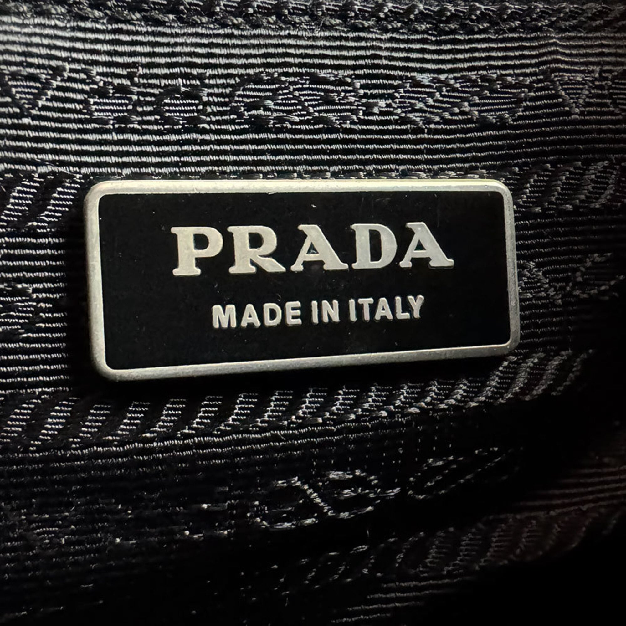 Prada Black Nylon Leather Shoulder Bag (Pre-Owned)