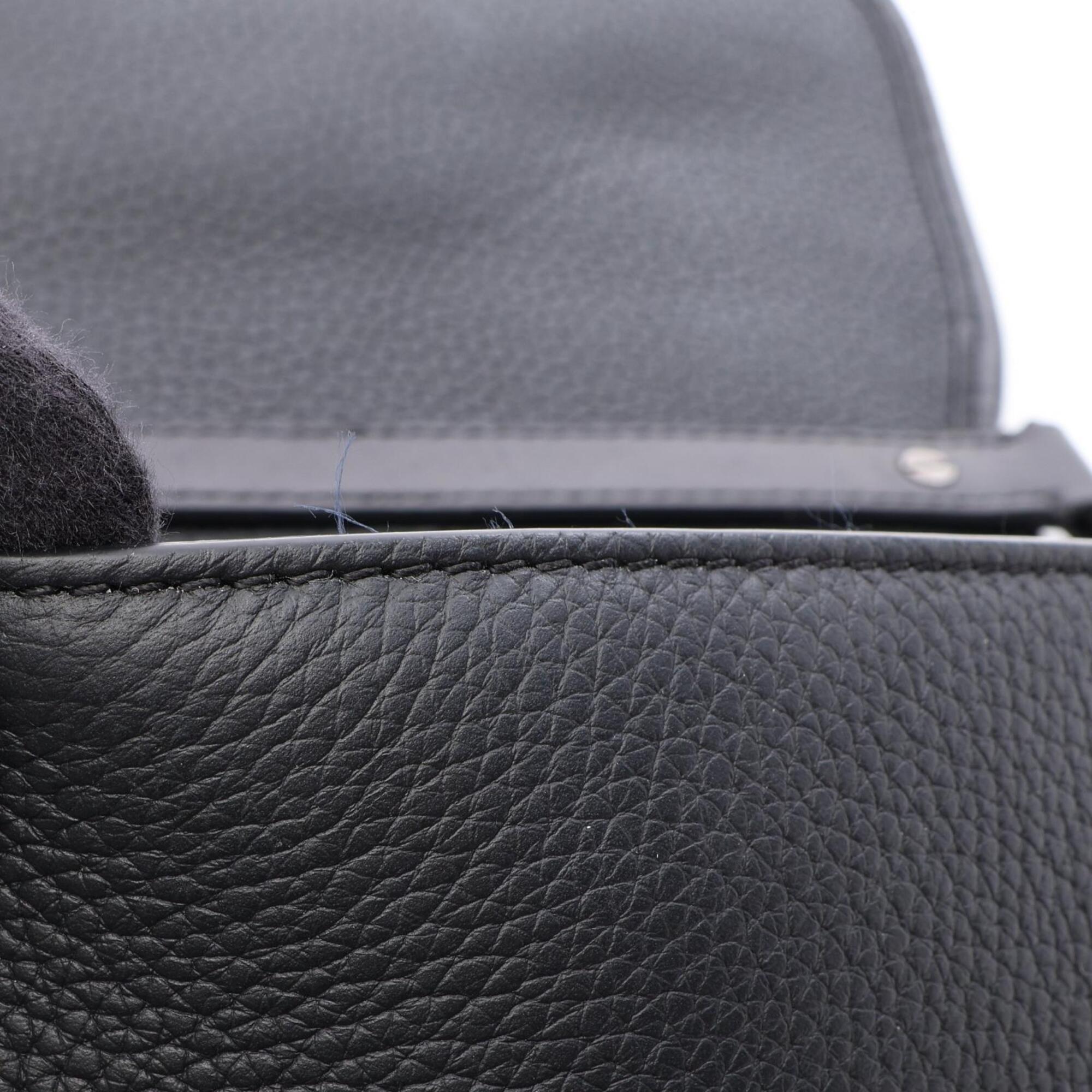 Christian Dior Black Leather Handbag Shoulder Bag (Pre-Owned)