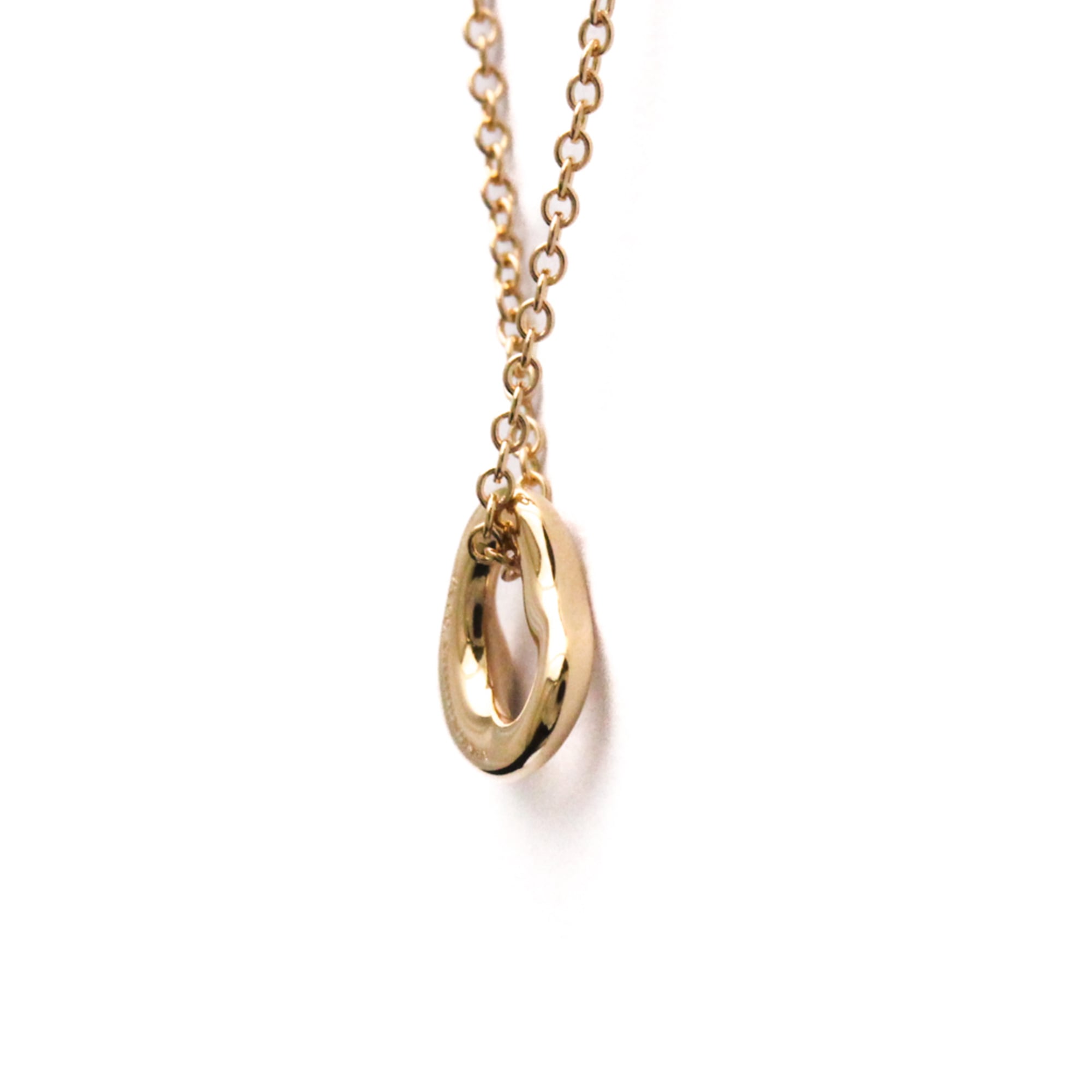 Tiffany & Co. Elsa Peretti Open Heart Pendant Necklace 18K Rose Gold Gold Pink_Gold Necklace Jewelry (Pre-Owned)