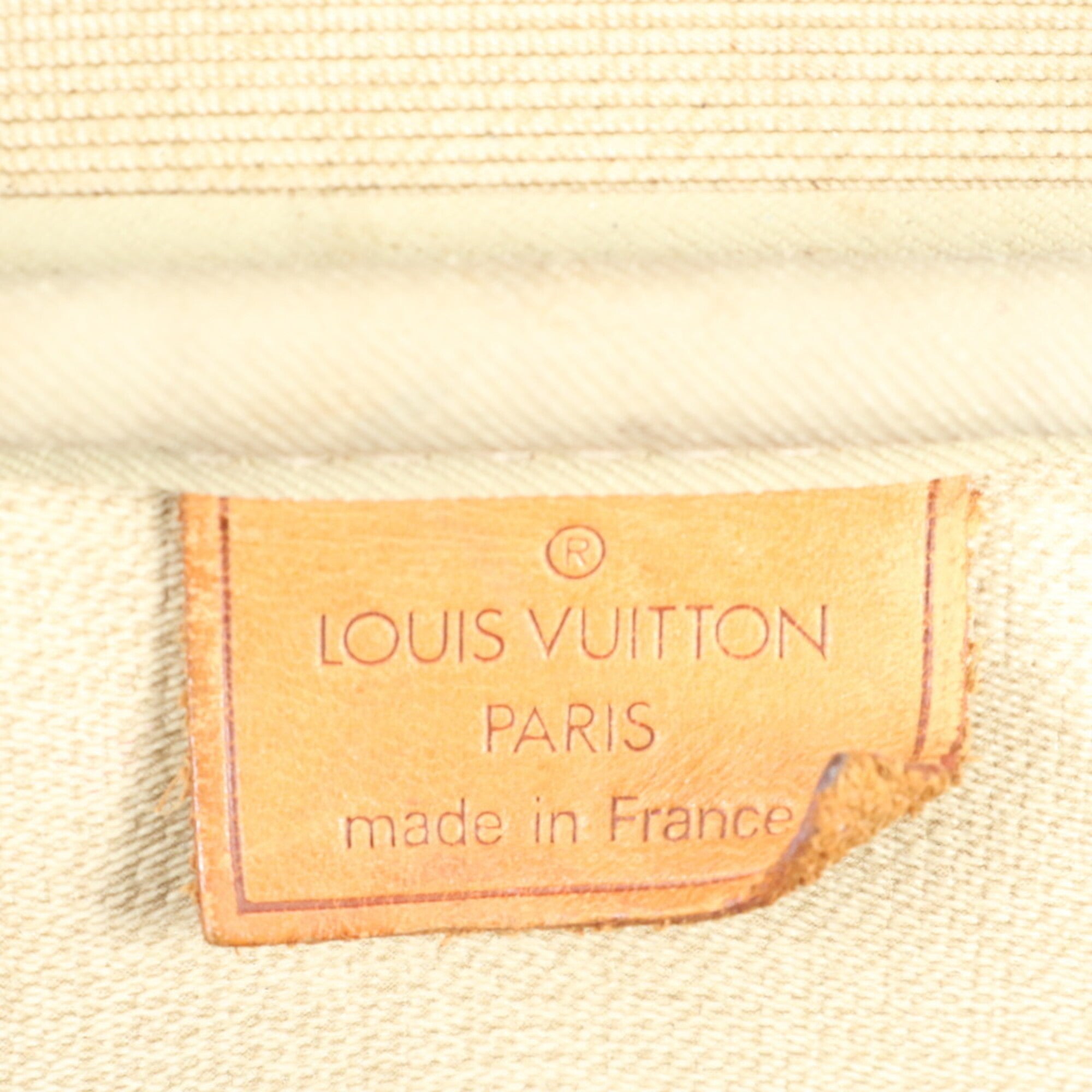 Louis Vuitton Monogram Brown Leather Coated Canvas Handbag Tote Bag (Pre-Owned)
