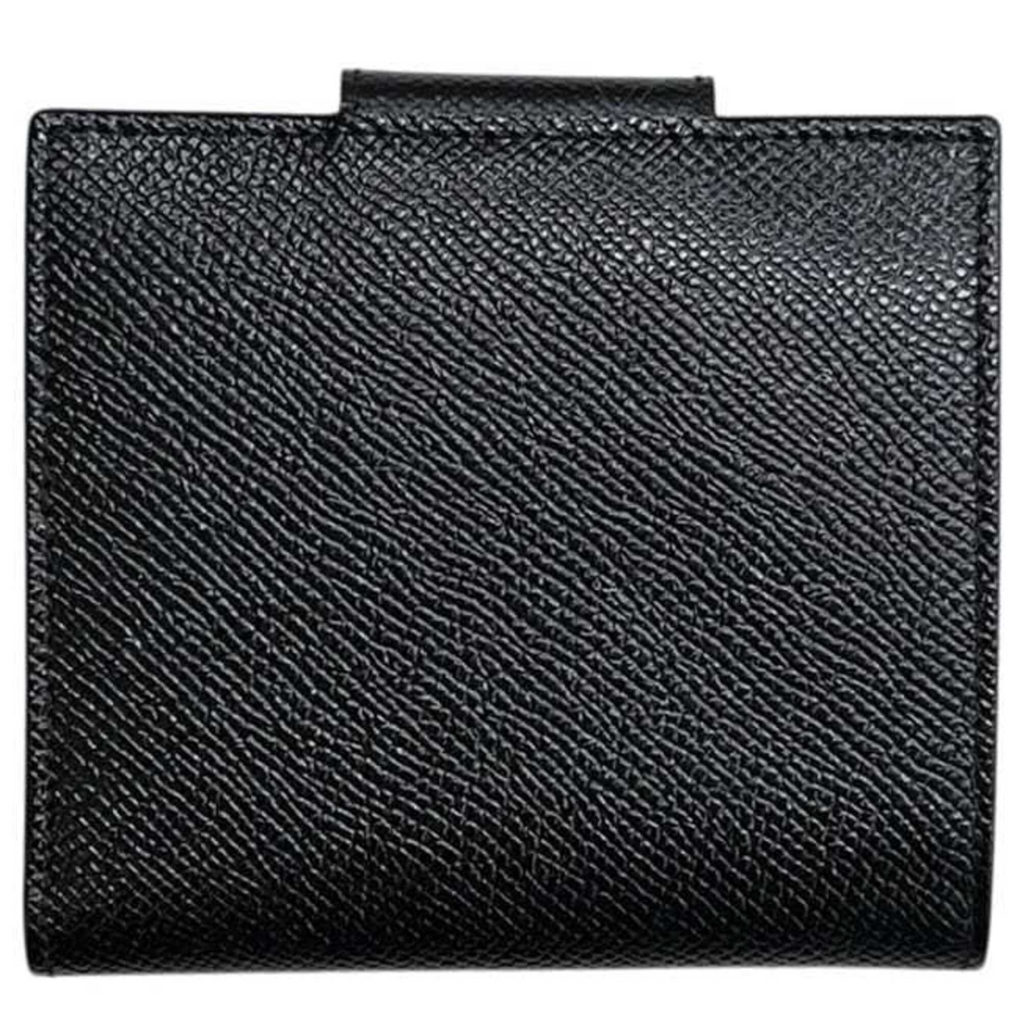 Bvlgari Bvlgari Bvlgari Black Leather Wallet (Bi-Fold) (Pre-Owned)