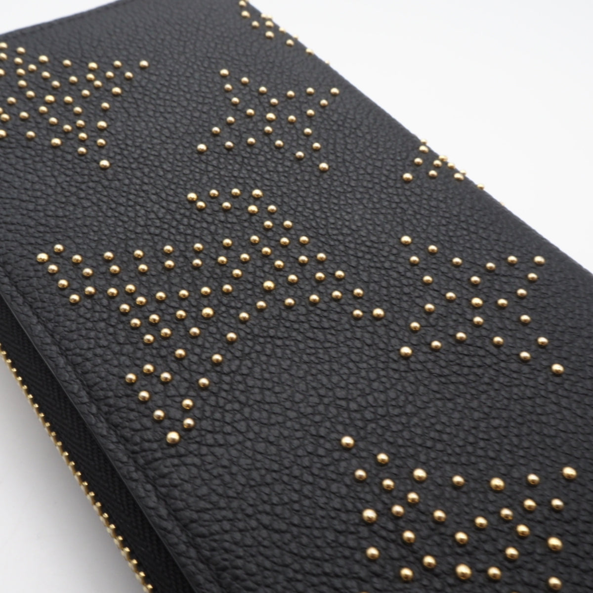 Louis Vuitton Monogram Empreinte Black Leather Long Wallet (Bi-Fold) (Pre-Owned)