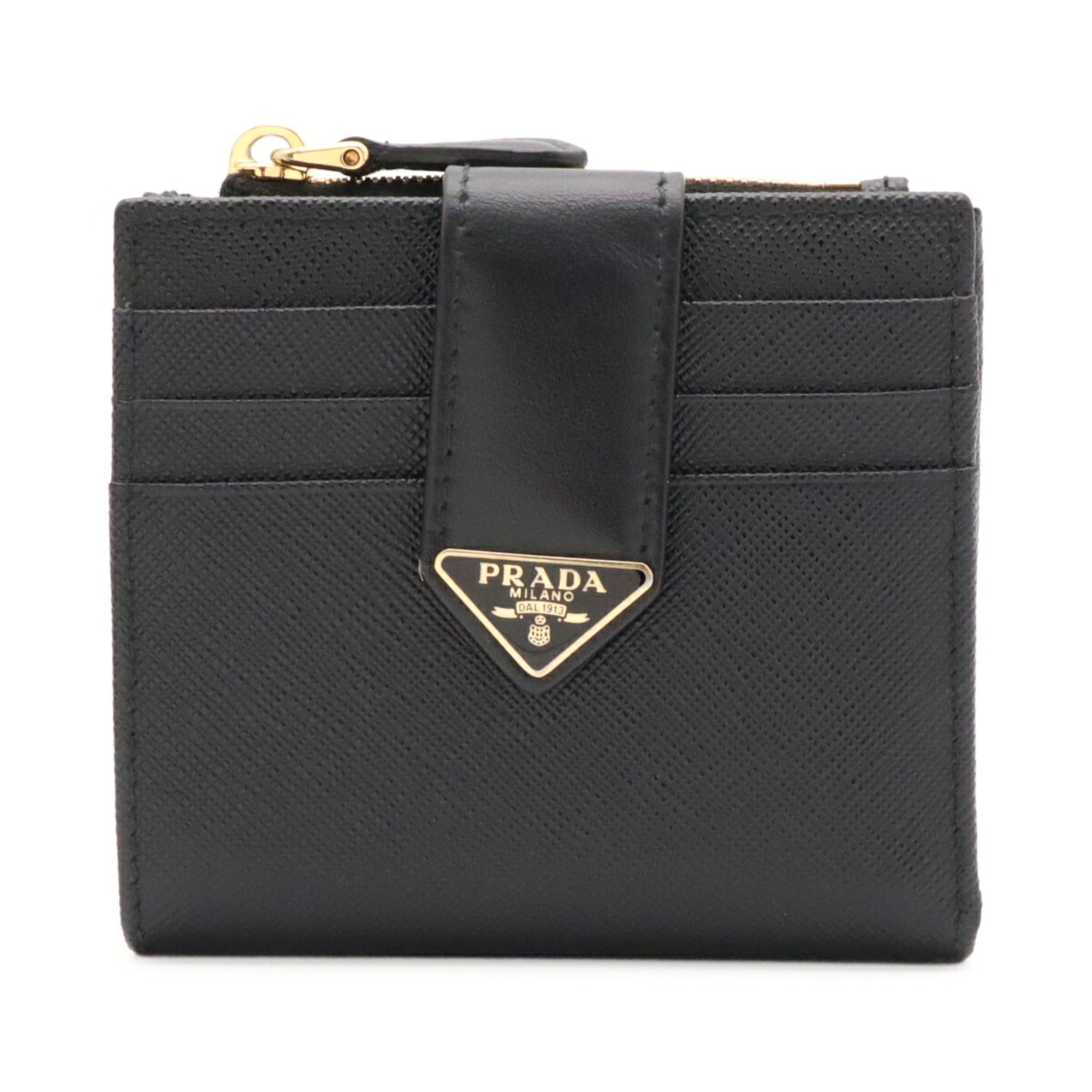 Prada Black Nero Leather Wallet (Bi-Fold) (Pre-Owned)