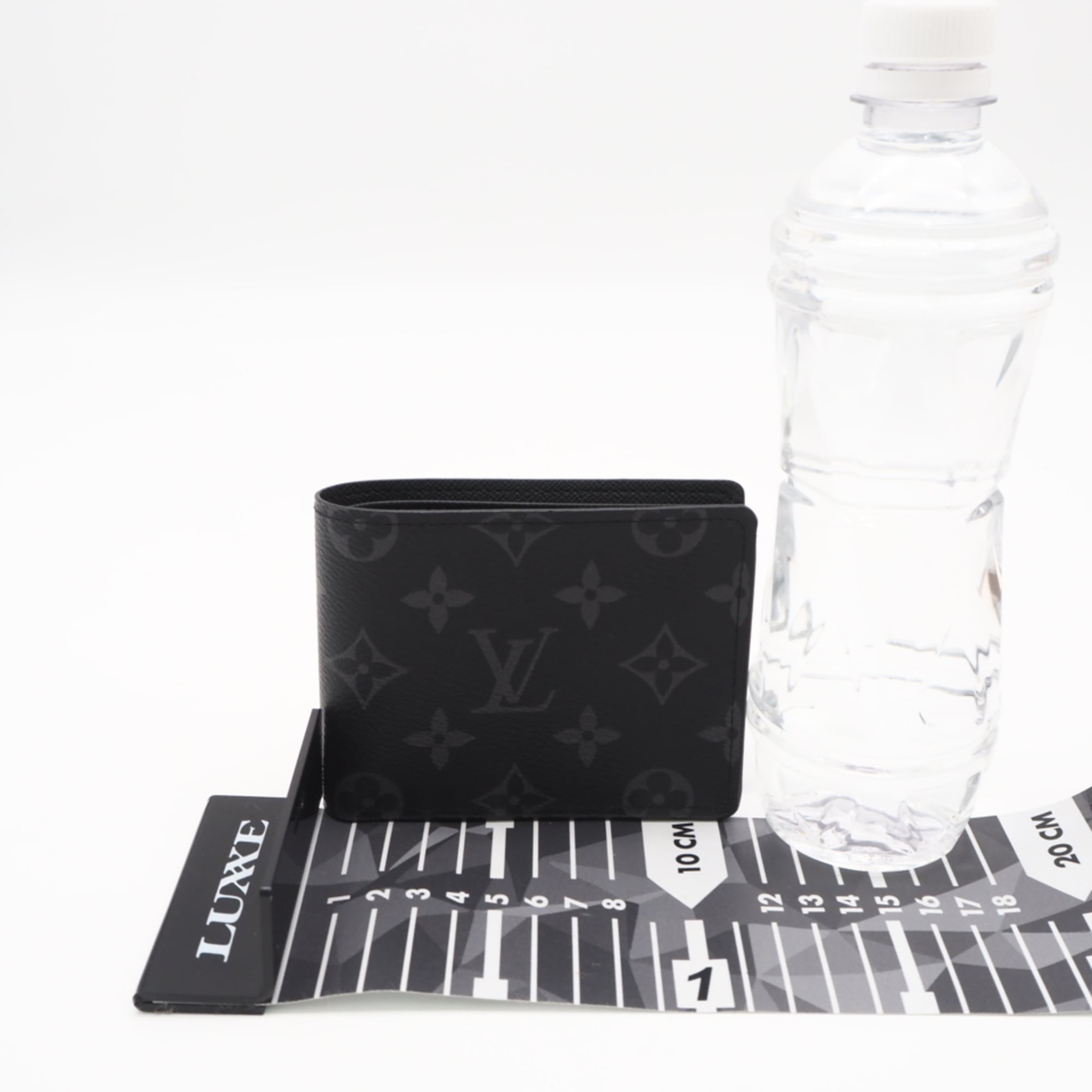 Louis Vuitton Monogram Eclipse Black Gray Coated Canvas Leather Wallet (Bi-Fold) (Pre-Owned)
