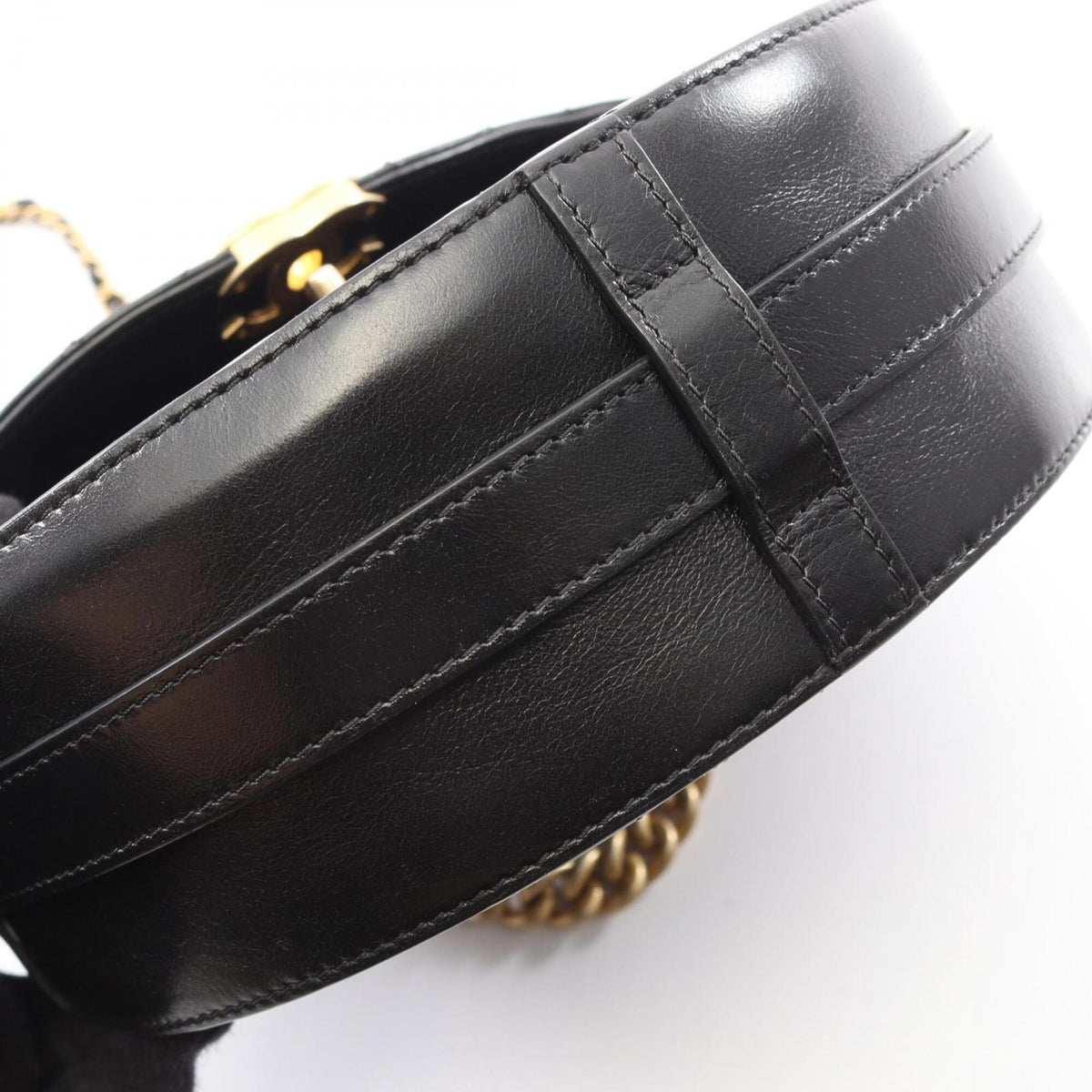 Chanel Black Leather Handbag Shoulder Bag (Pre-Owned)