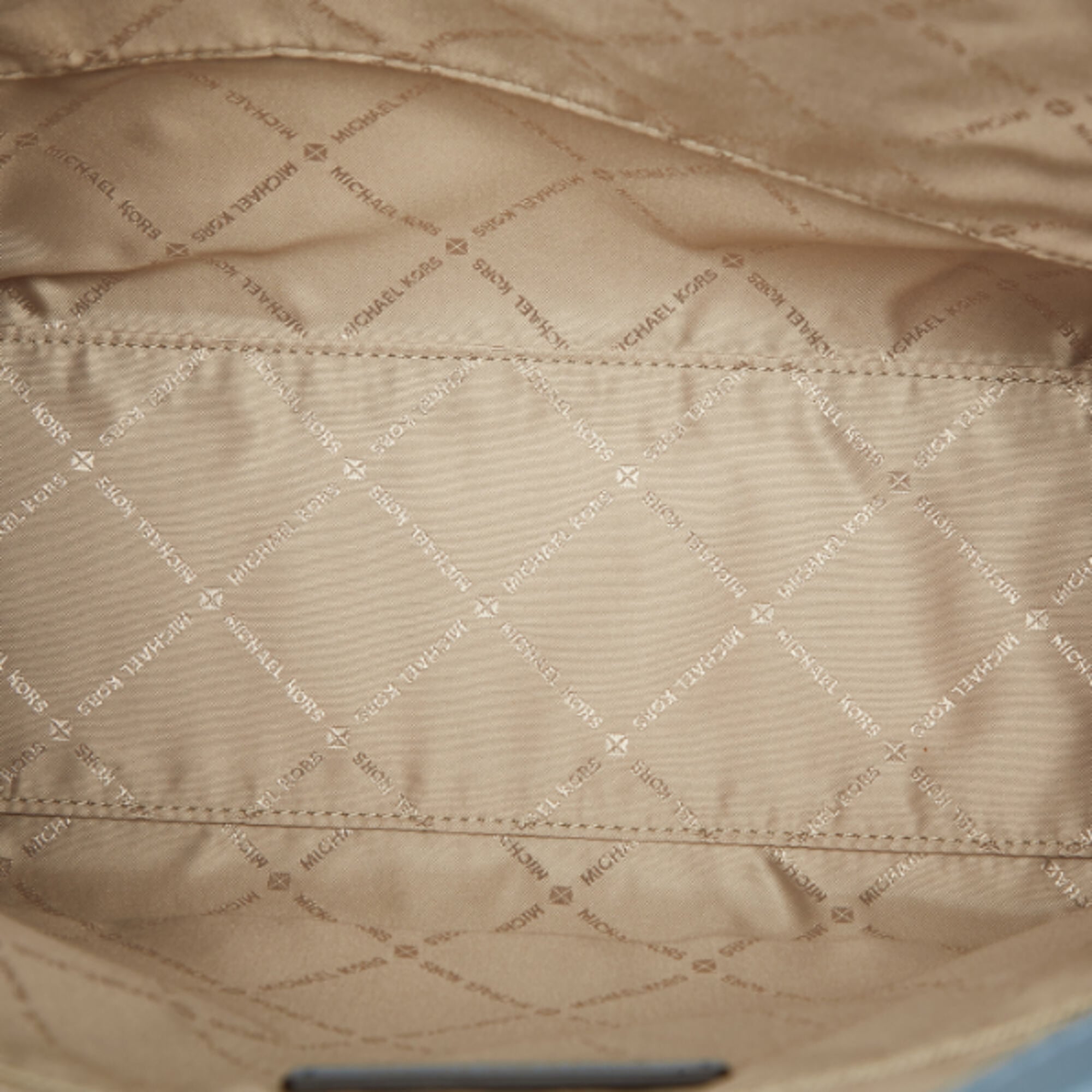 Michael Kors Blue Leather Handbag Shoulder Bag Tote Bag (Pre-Owned)