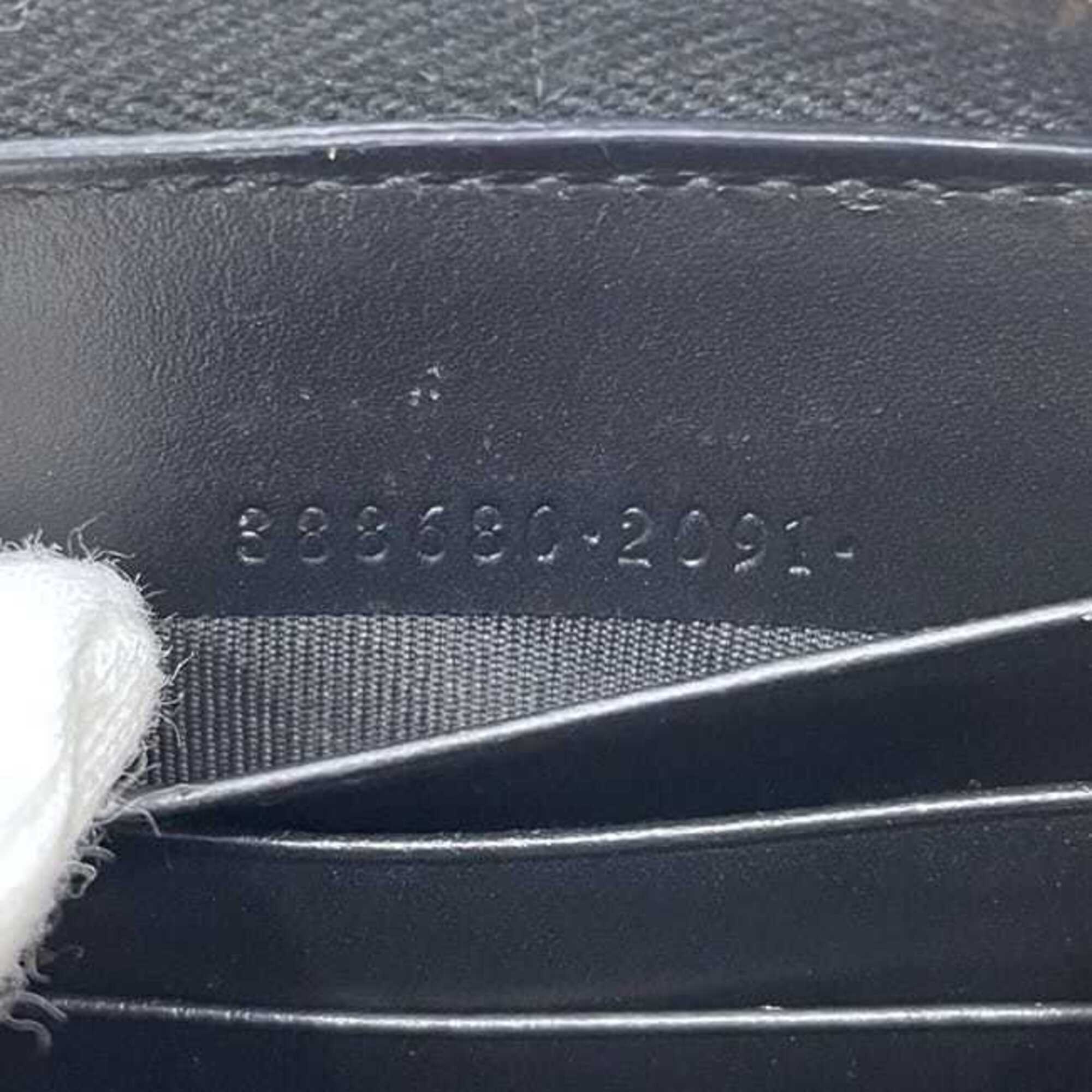 Gucci Black Leather Long Wallet (Bi-Fold) (Pre-Owned)