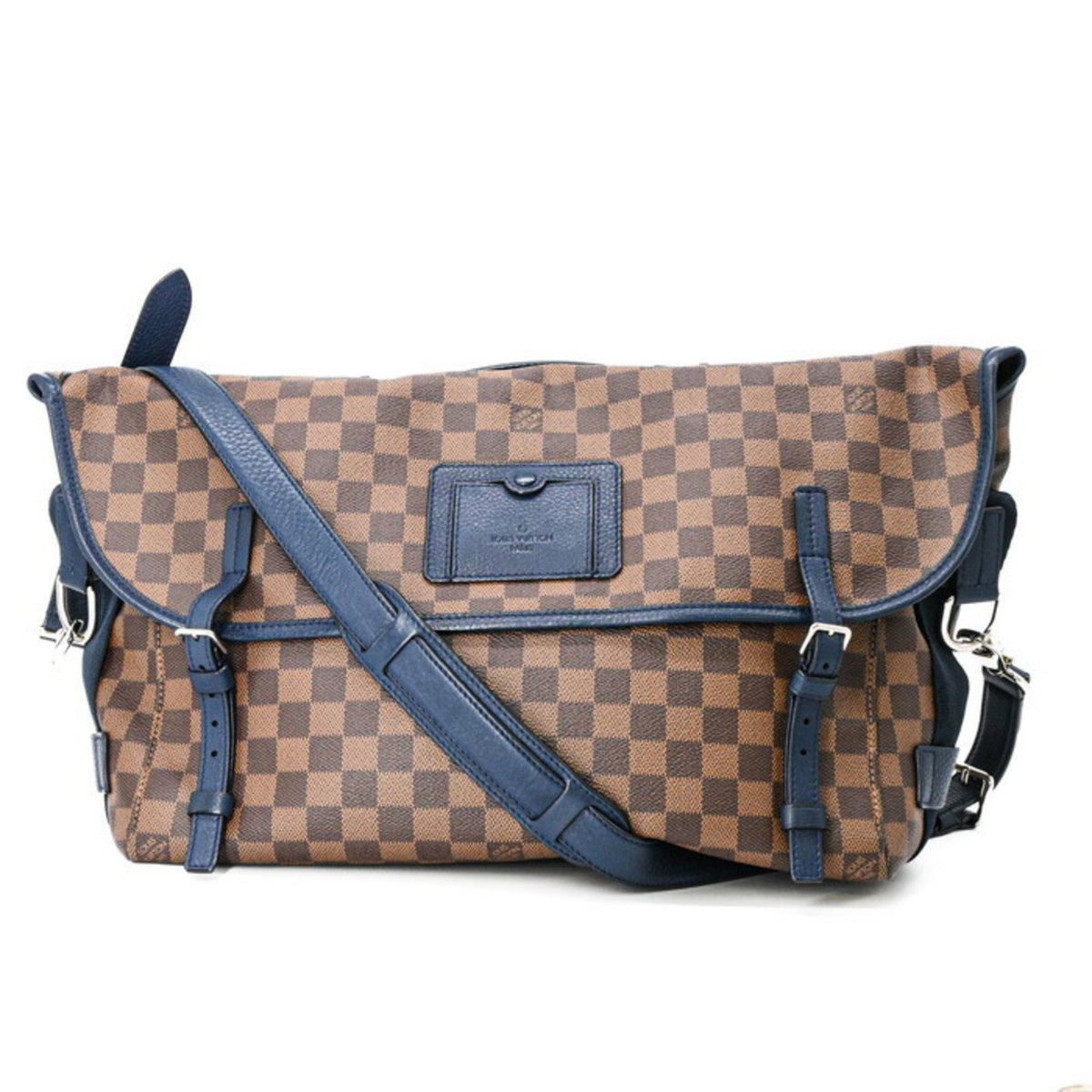 Louis Vuitton Damier Brown Dark Navy Damier Canvas Crossbody Bag Shoulder Bag (Pre-Owned)